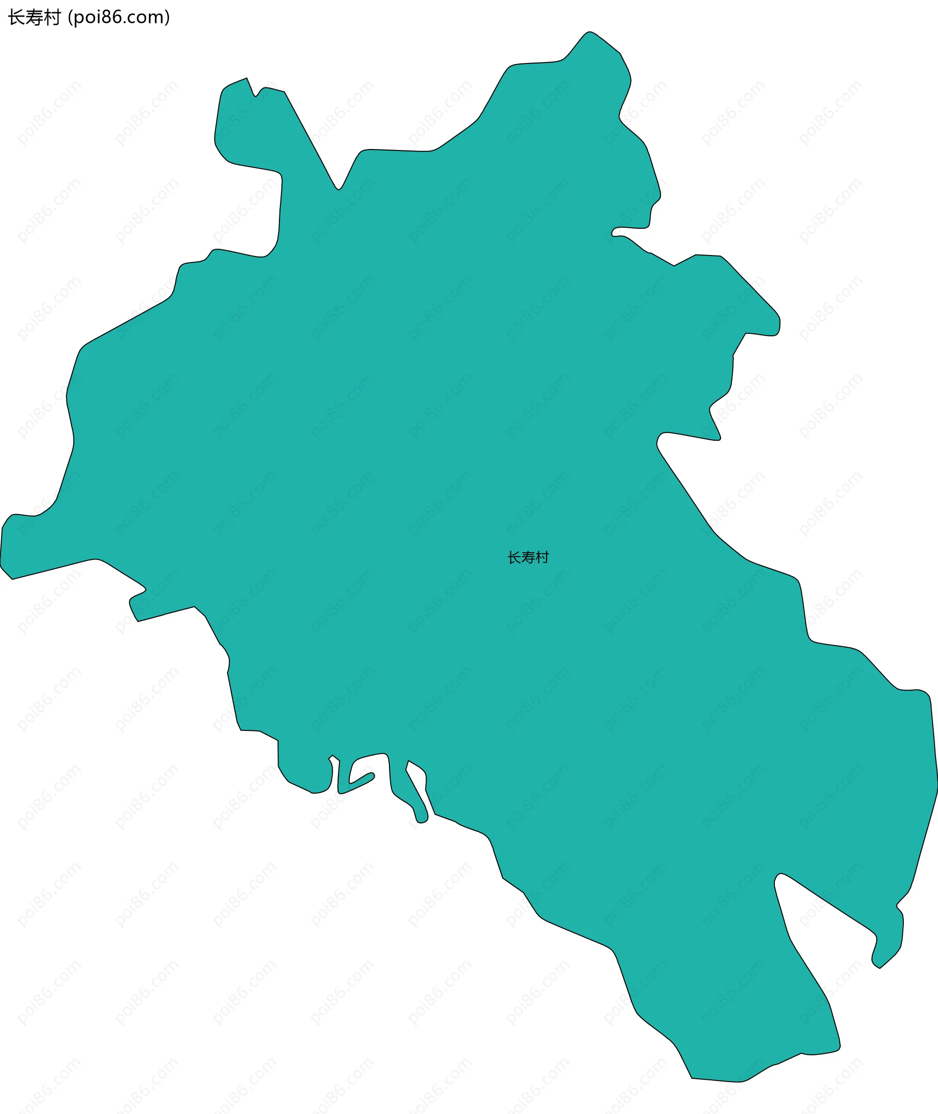 长寿村边界地图