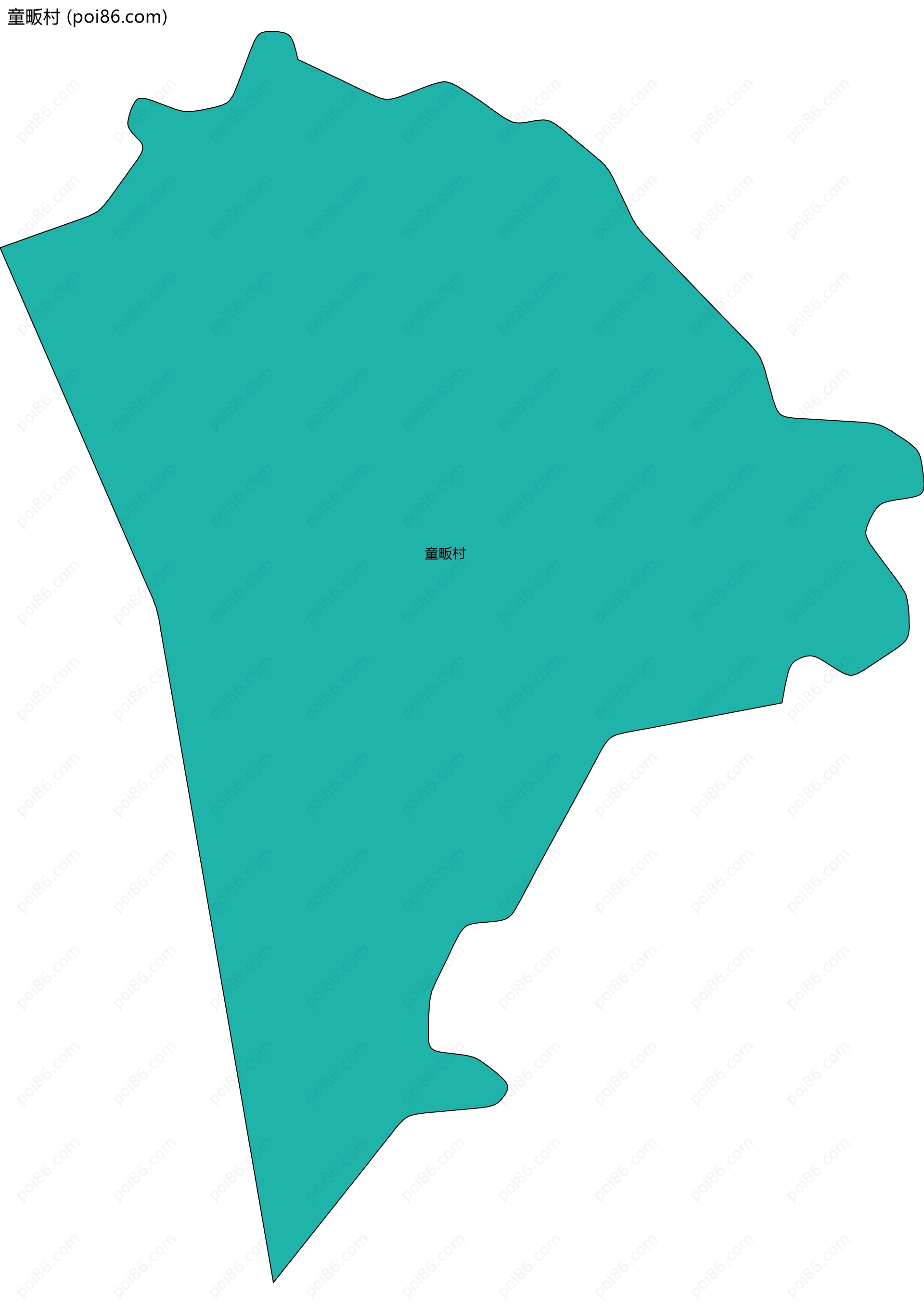 童畈村边界地图