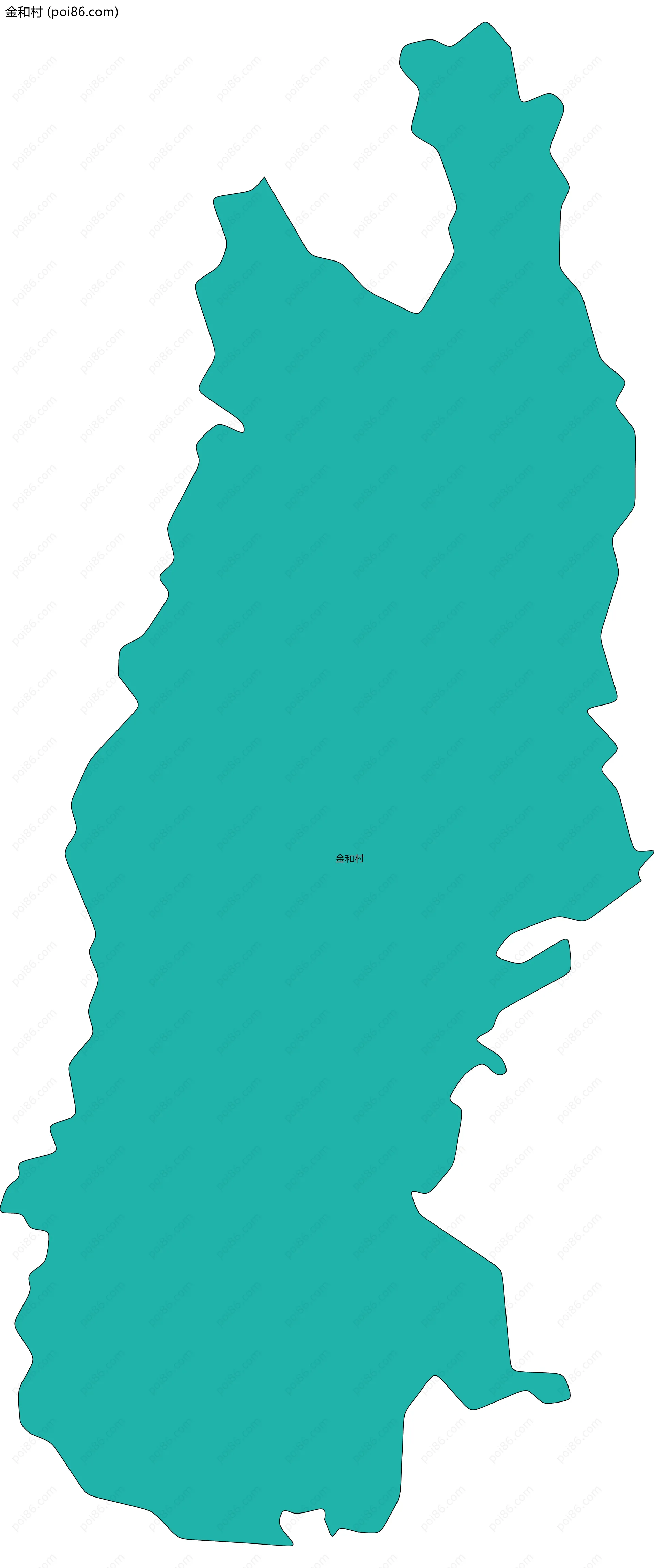 金和村边界地图