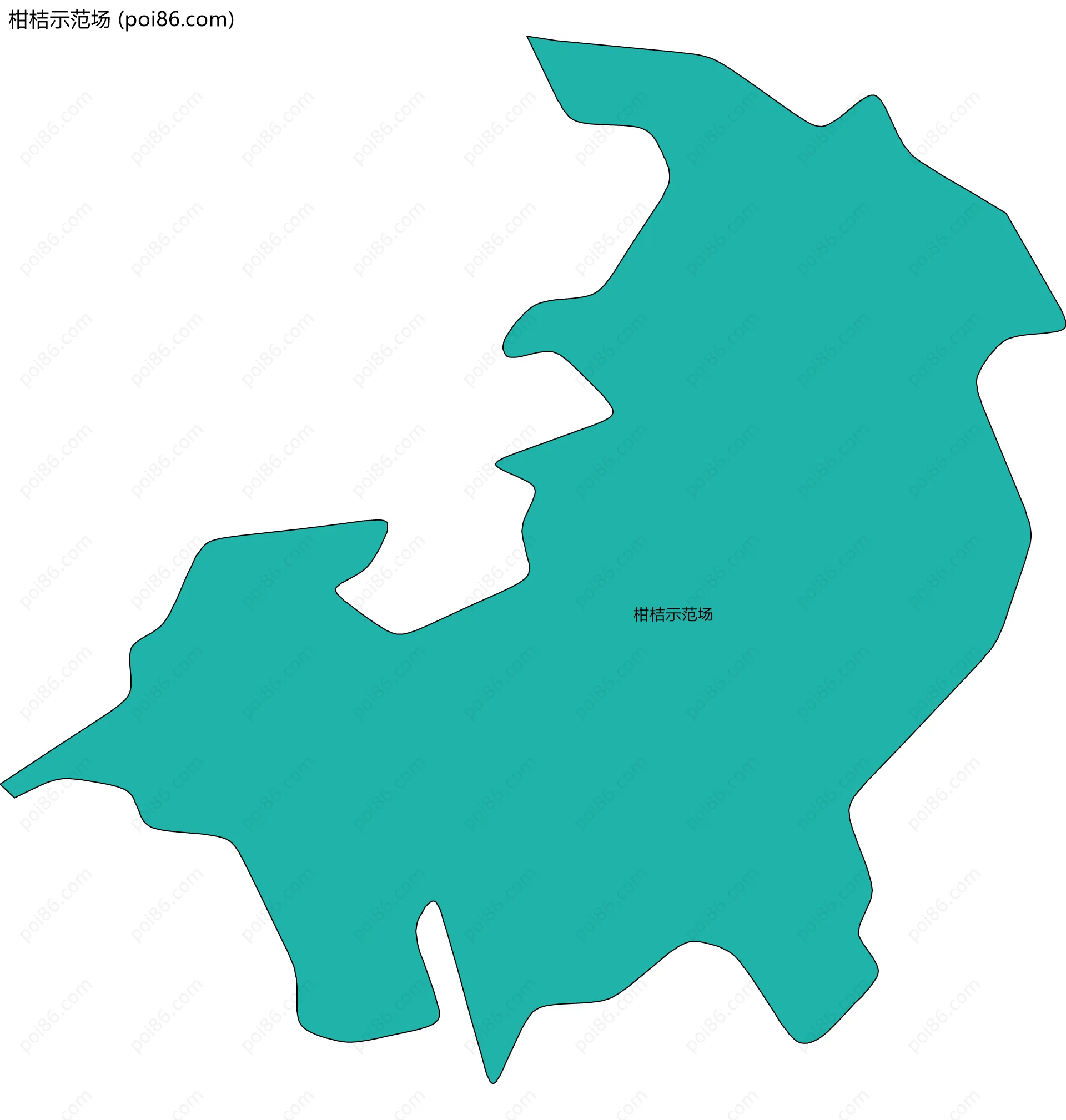 柑桔示范场边界地图