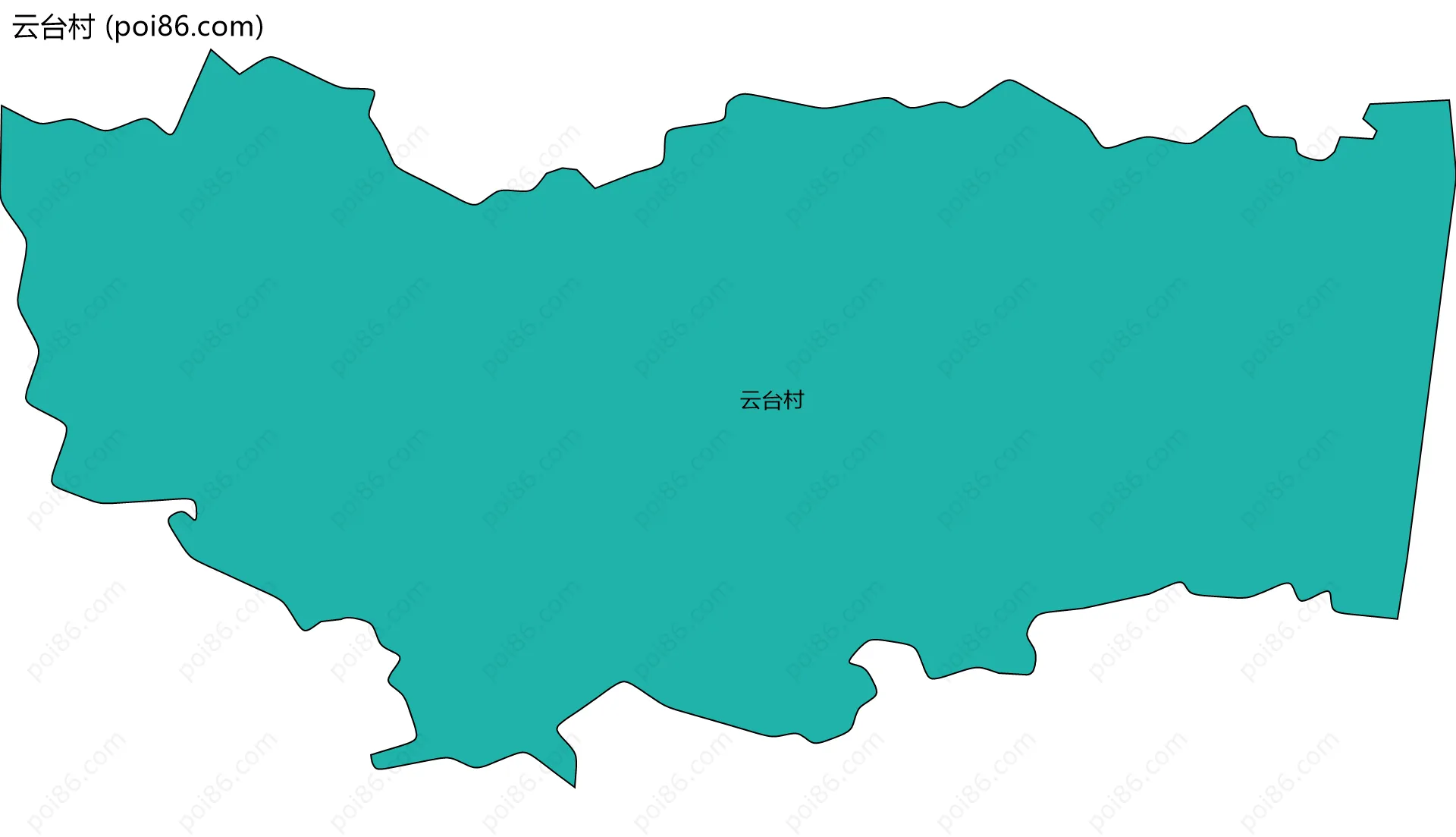 云台村边界地图