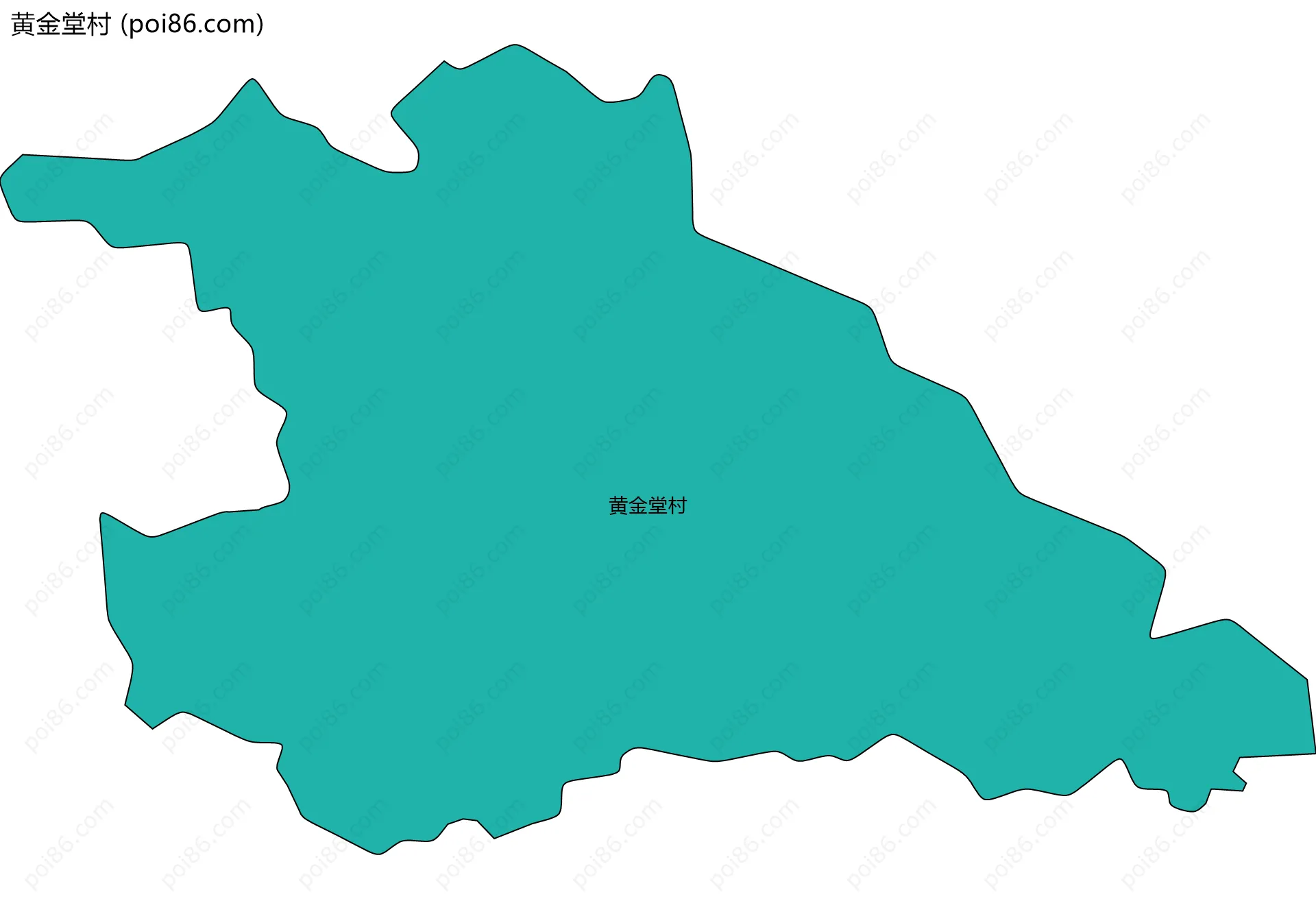 黄金堂村边界地图