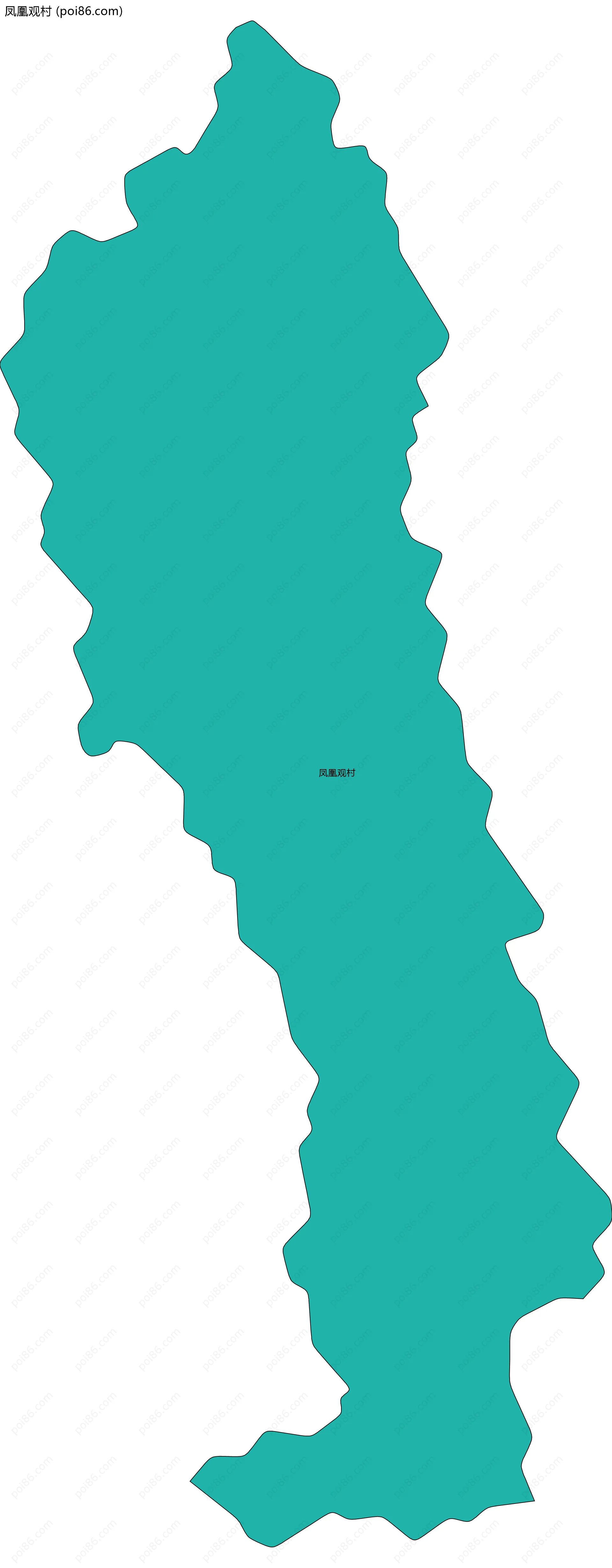 凤凰观村边界地图