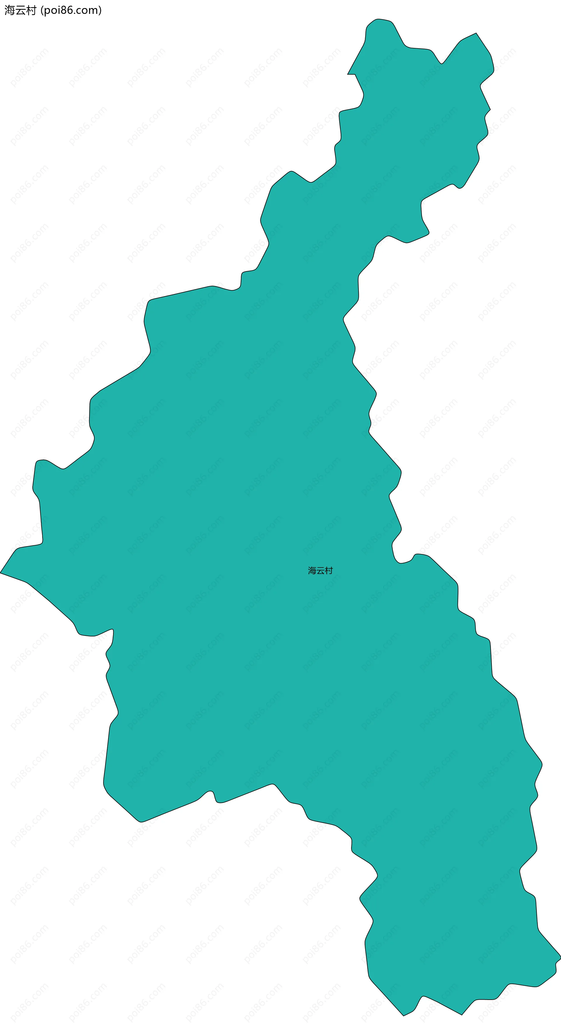 海云村边界地图