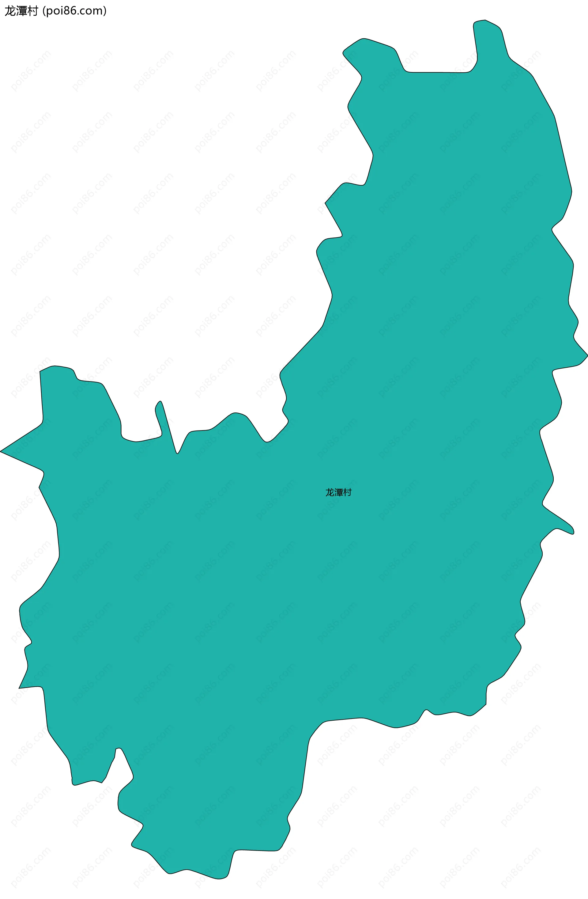 龙潭村边界地图