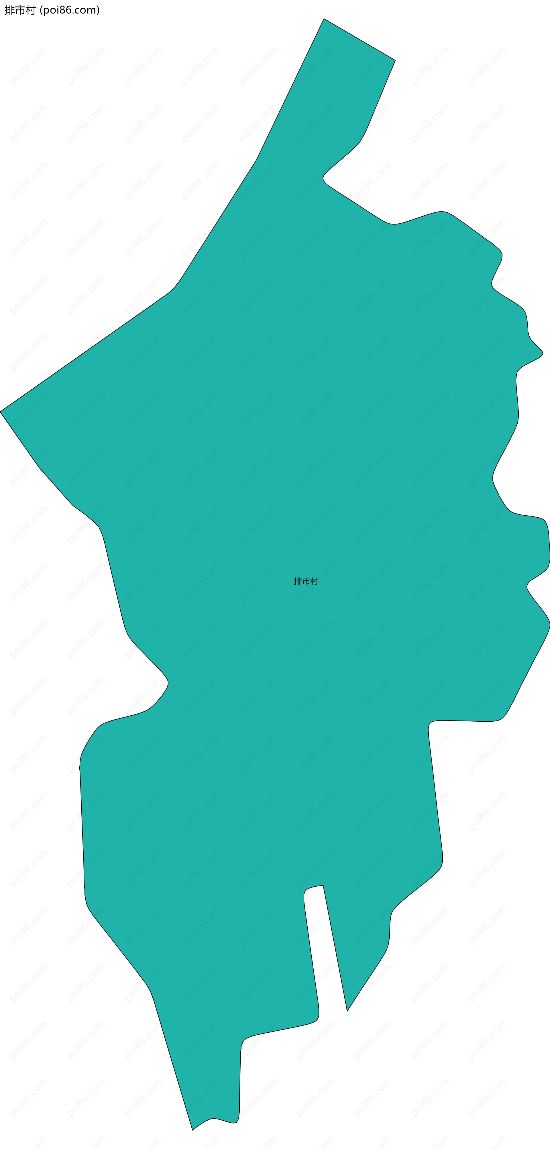 排市村边界地图