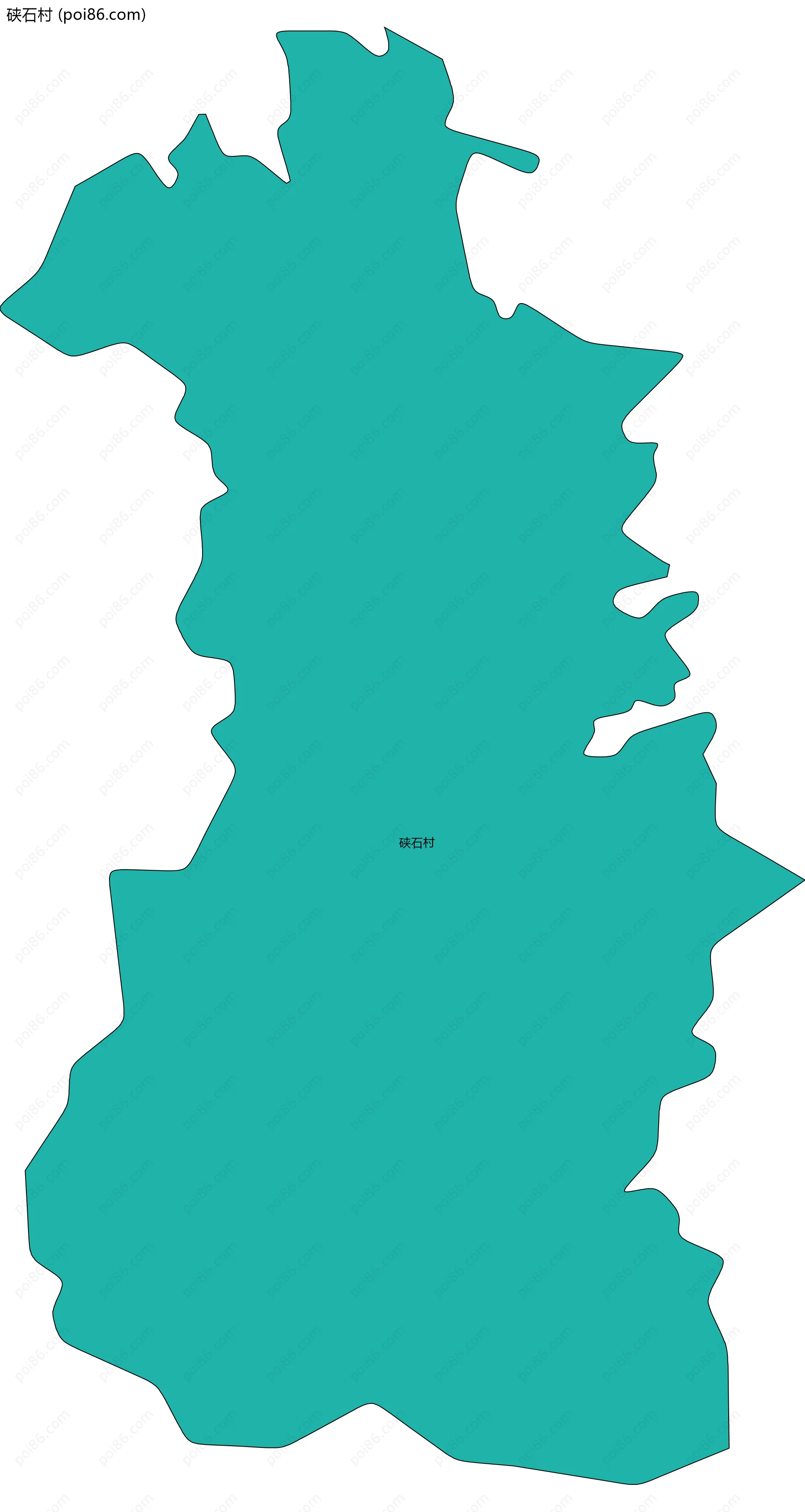 硖石村边界地图