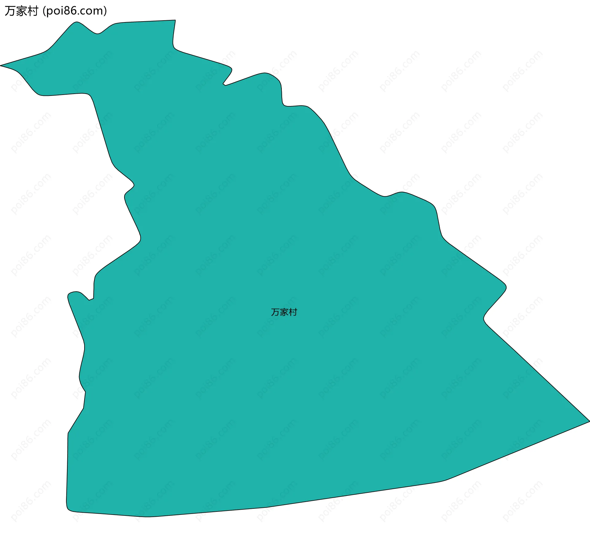 万家村边界地图