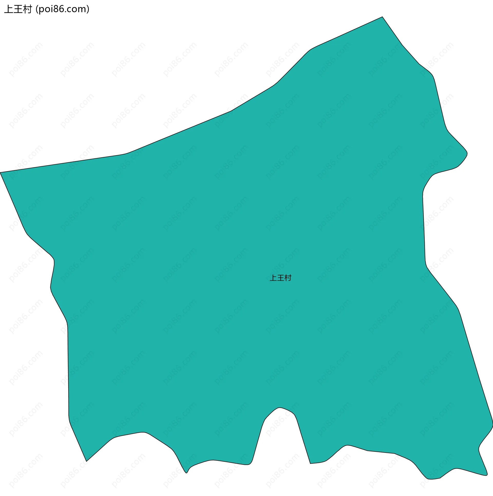 上王村边界地图