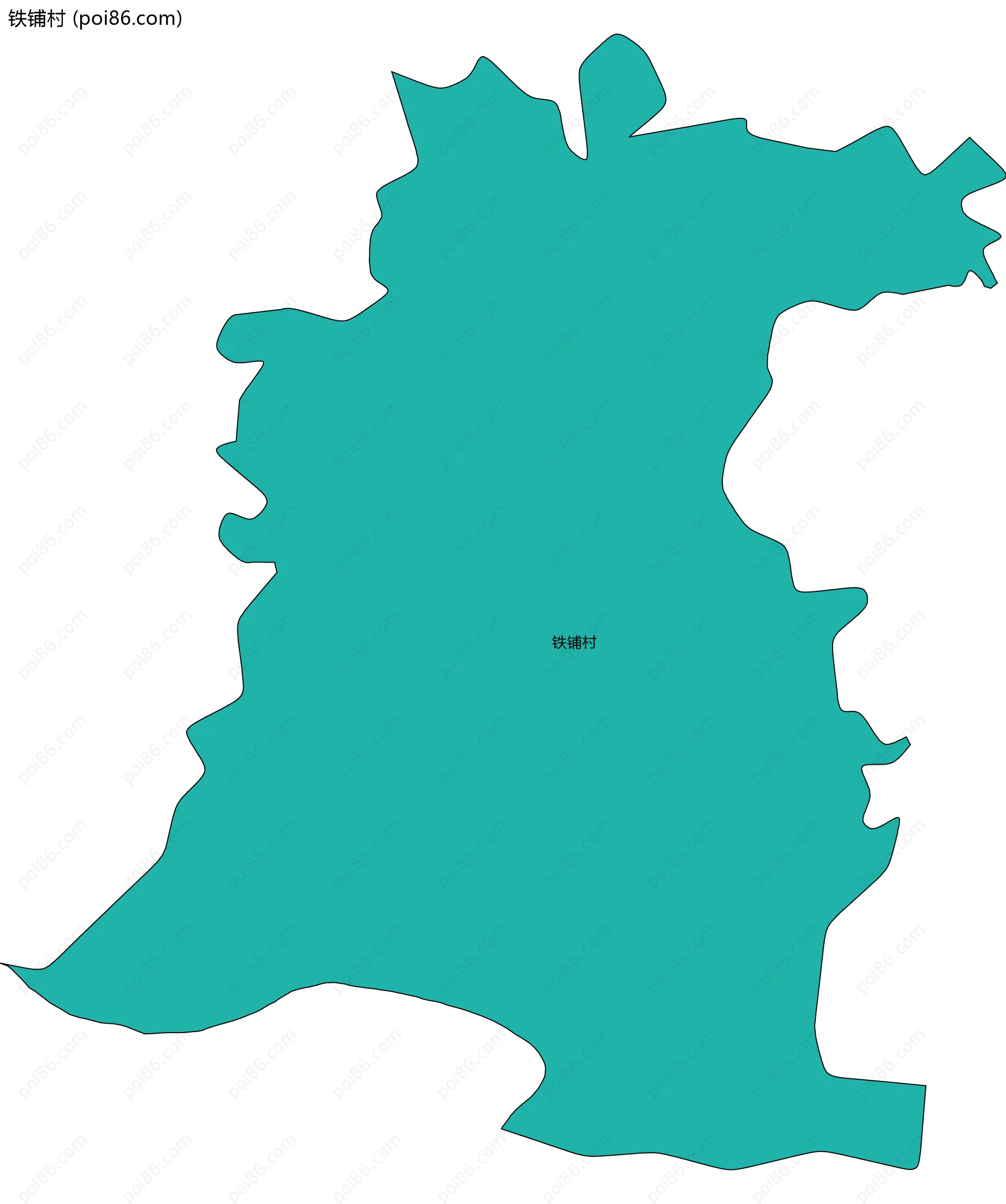 铁铺村边界地图