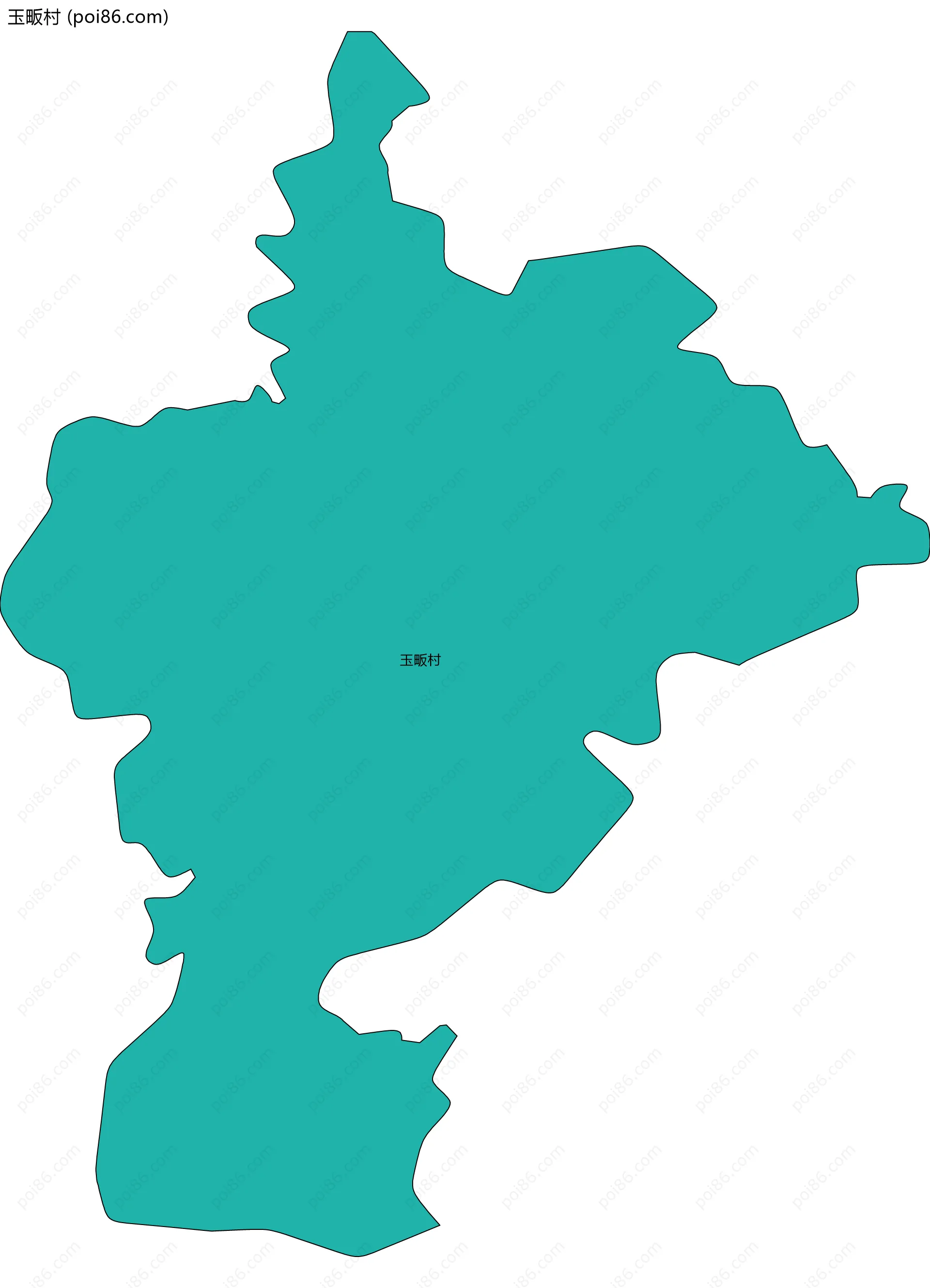 玉畈村边界地图