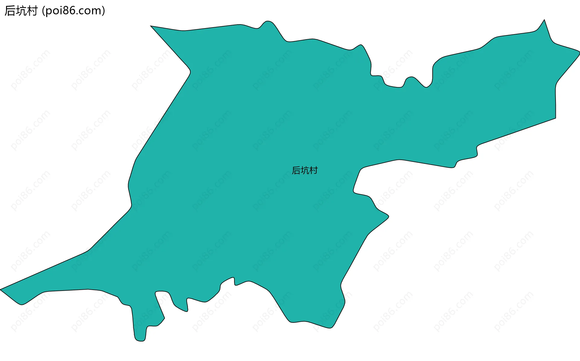 后坑村边界地图