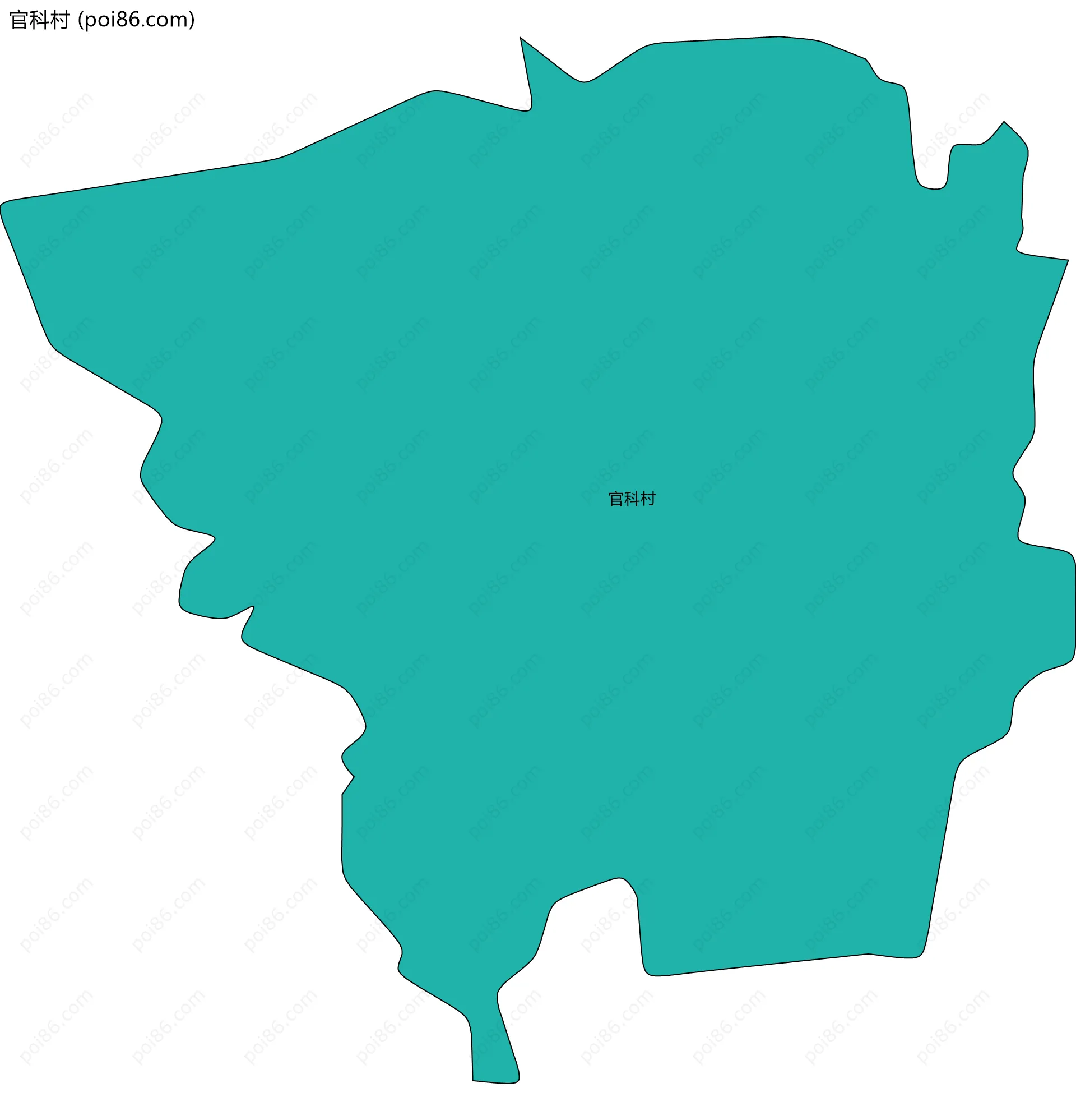 官科村边界地图