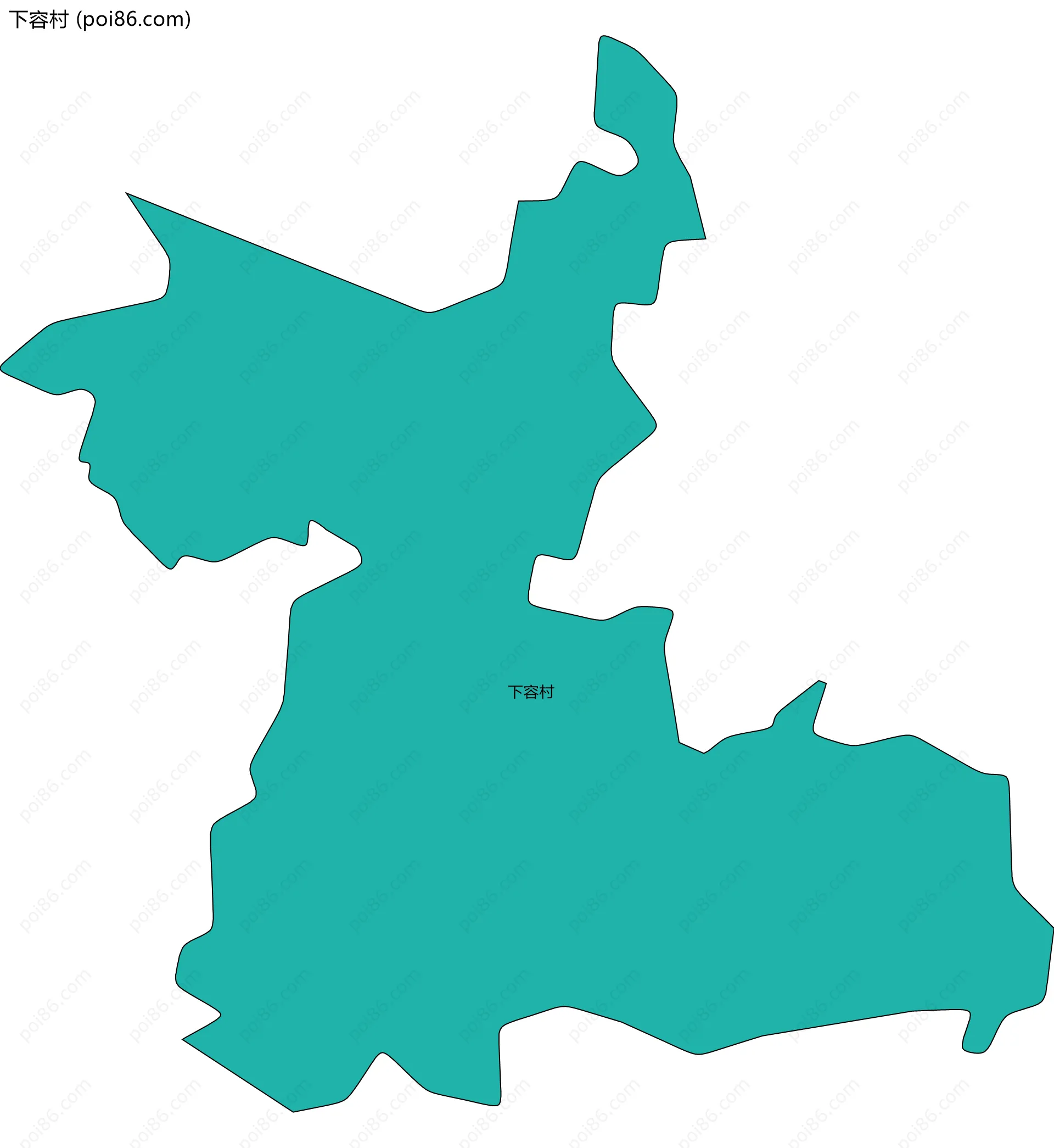 下容村边界地图