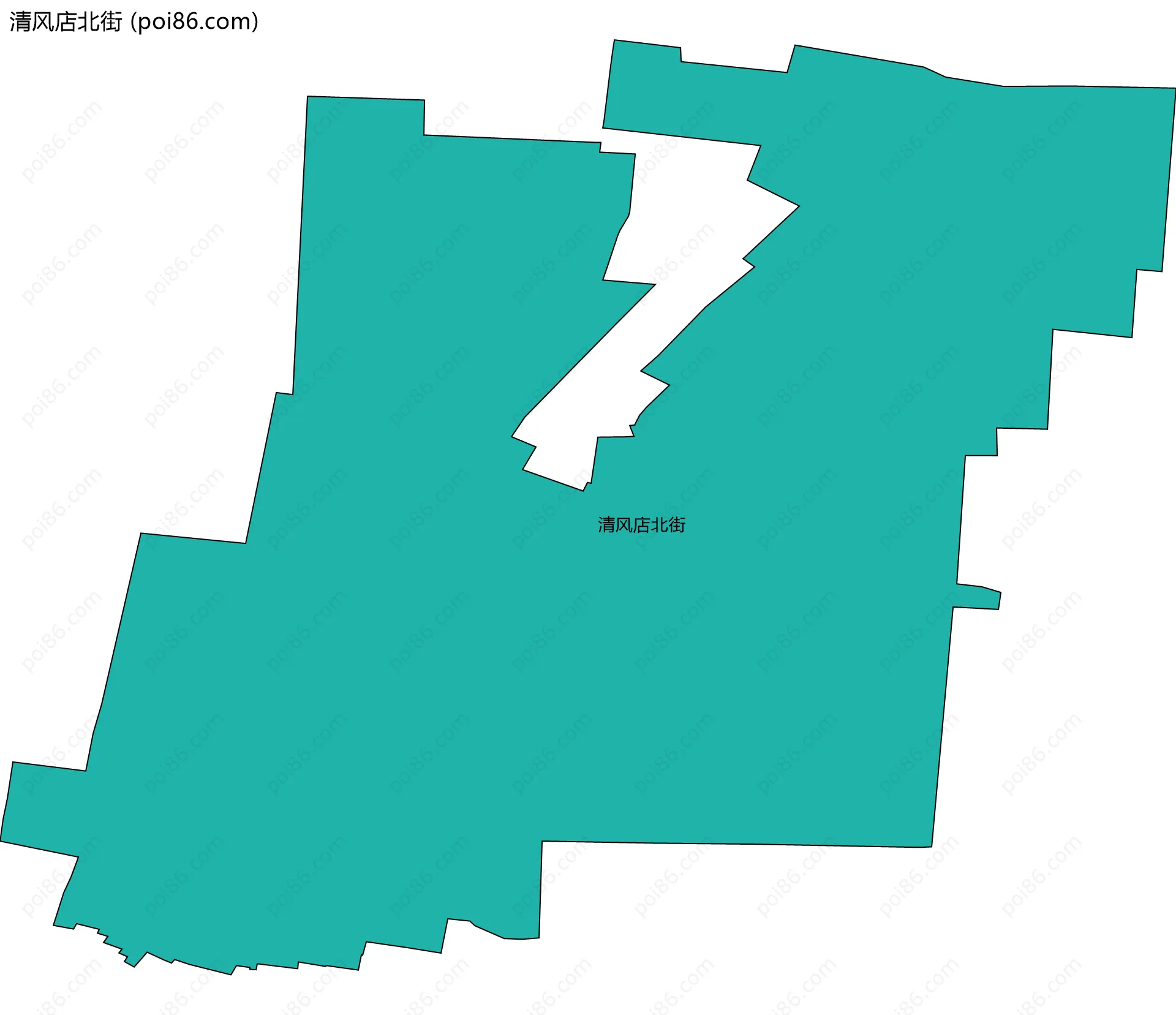 清风店北街边界地图
