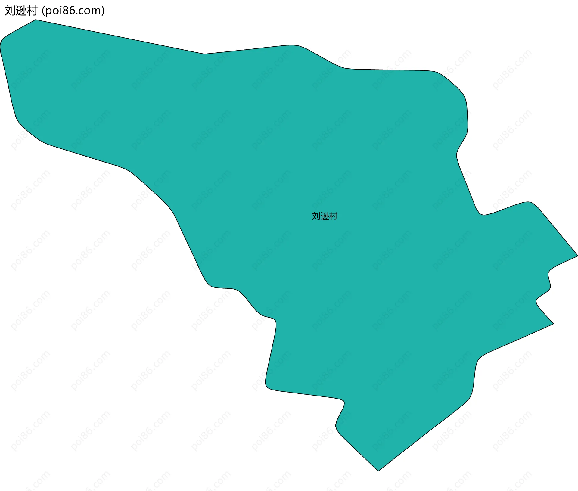 刘逊村边界地图