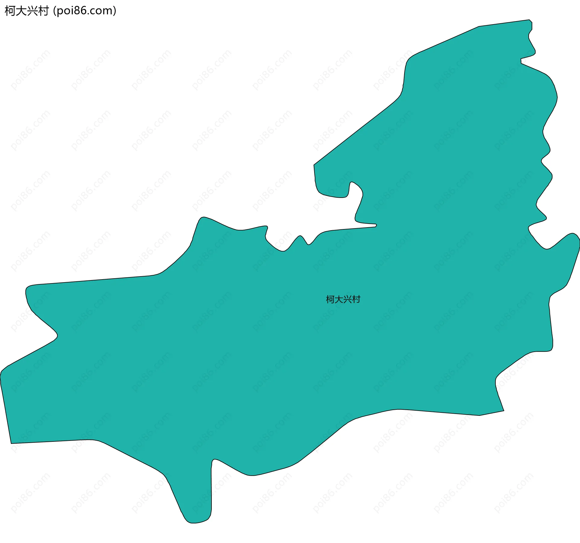 柯大兴村边界地图