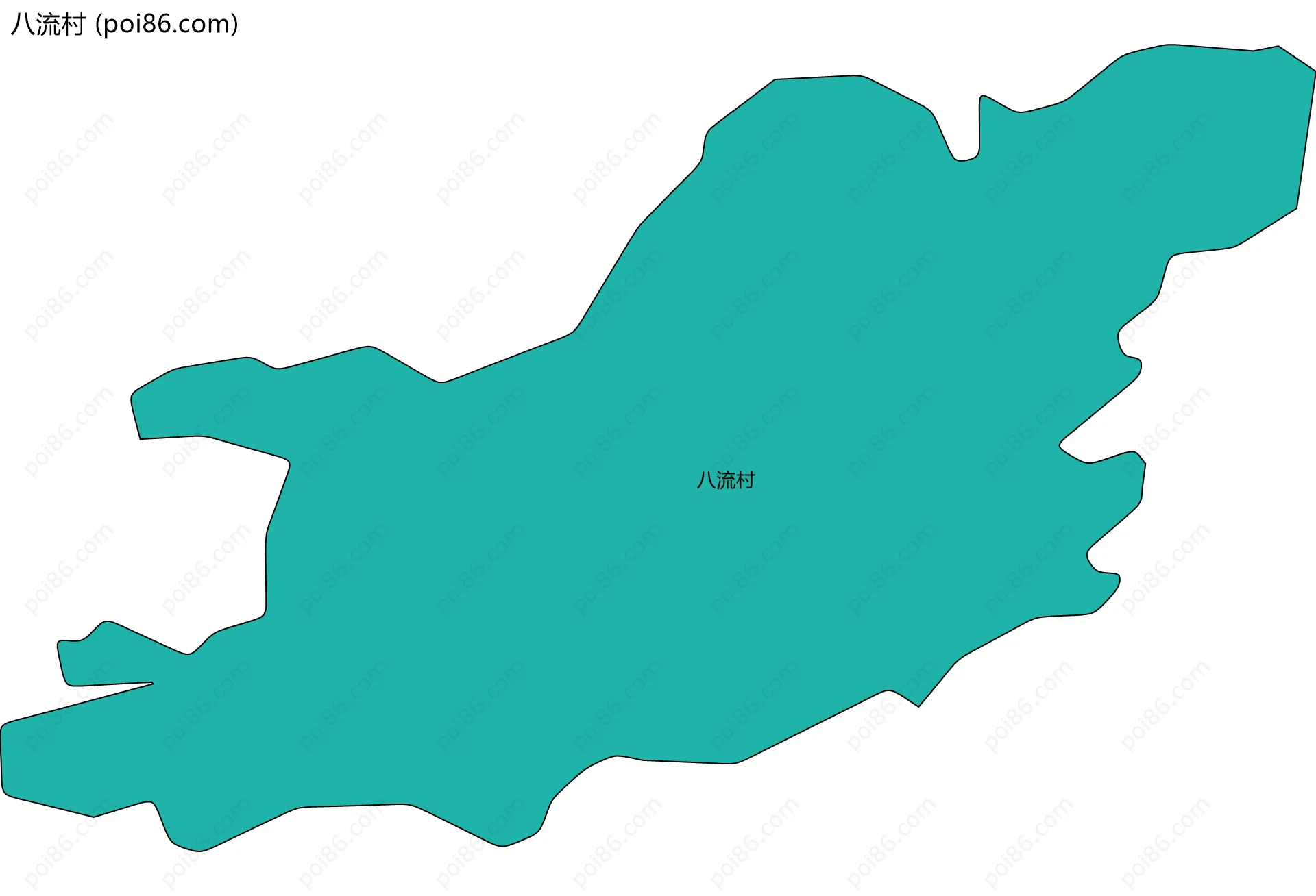 八流村边界地图