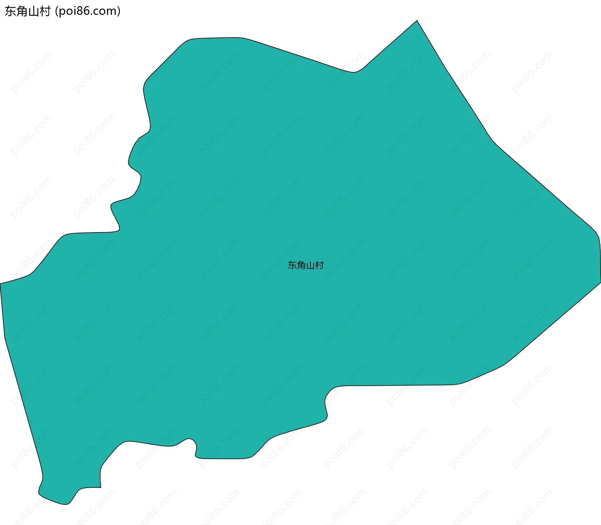 东角山村边界地图