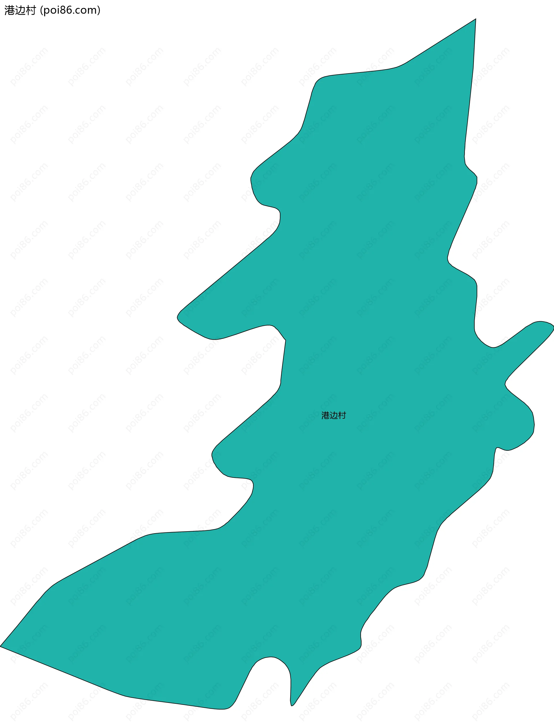 港边村边界地图