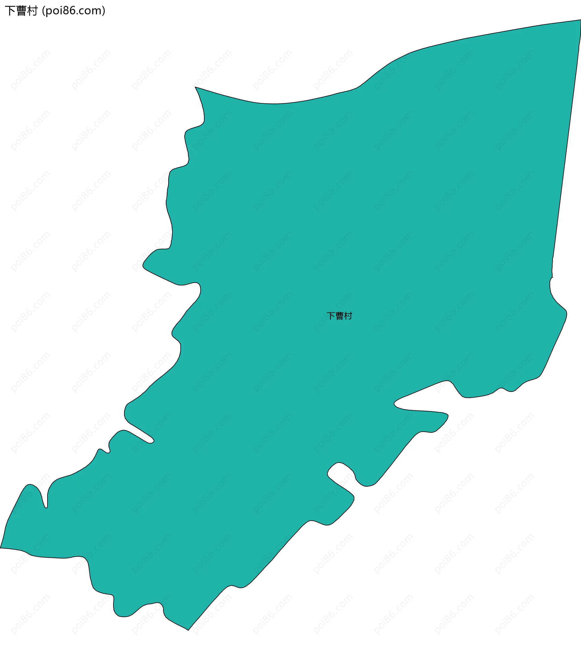 下曹村边界地图