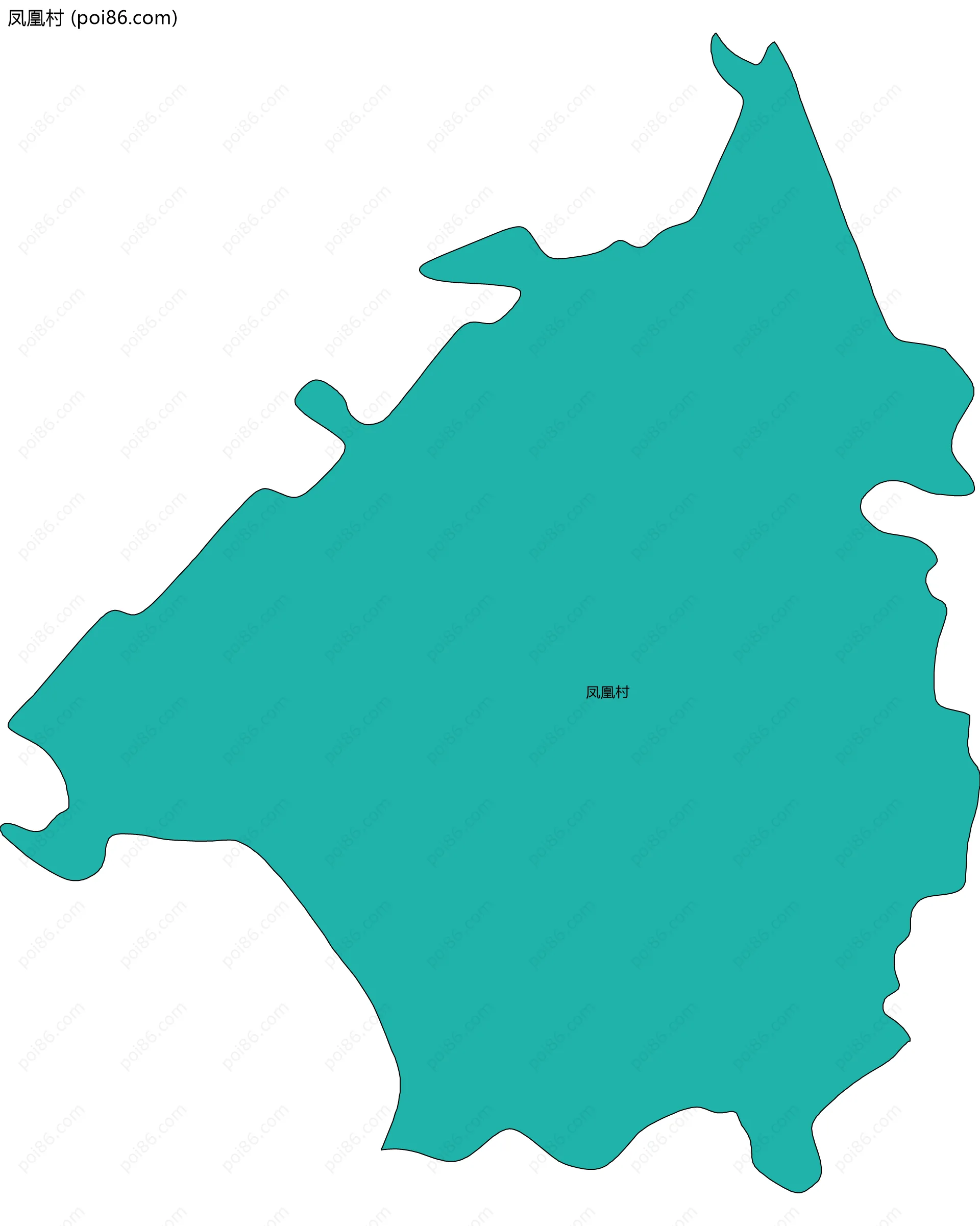 凤凰村边界地图