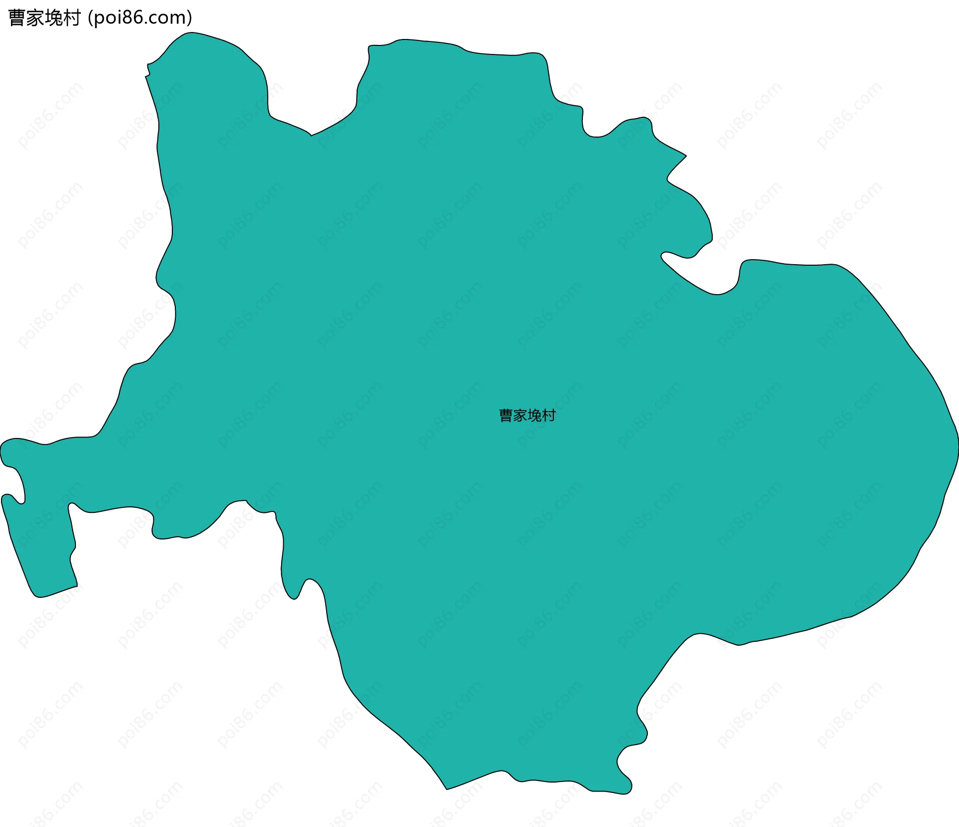 曹家堍村边界地图