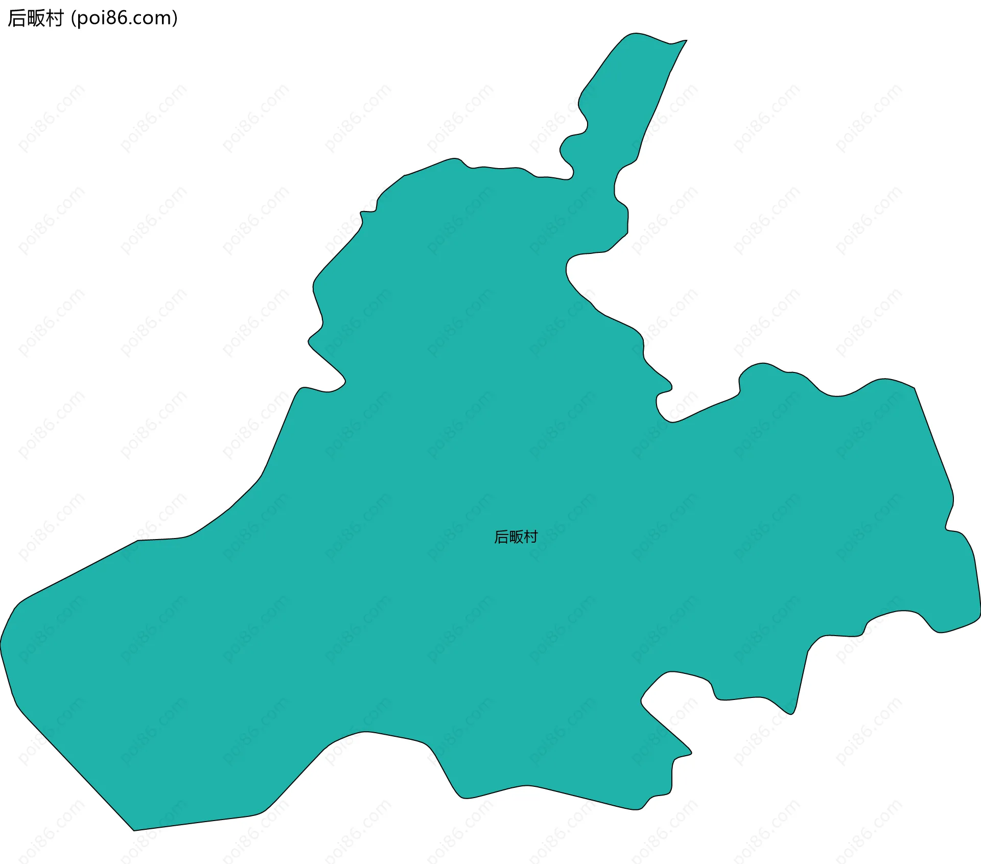 后畈村边界地图