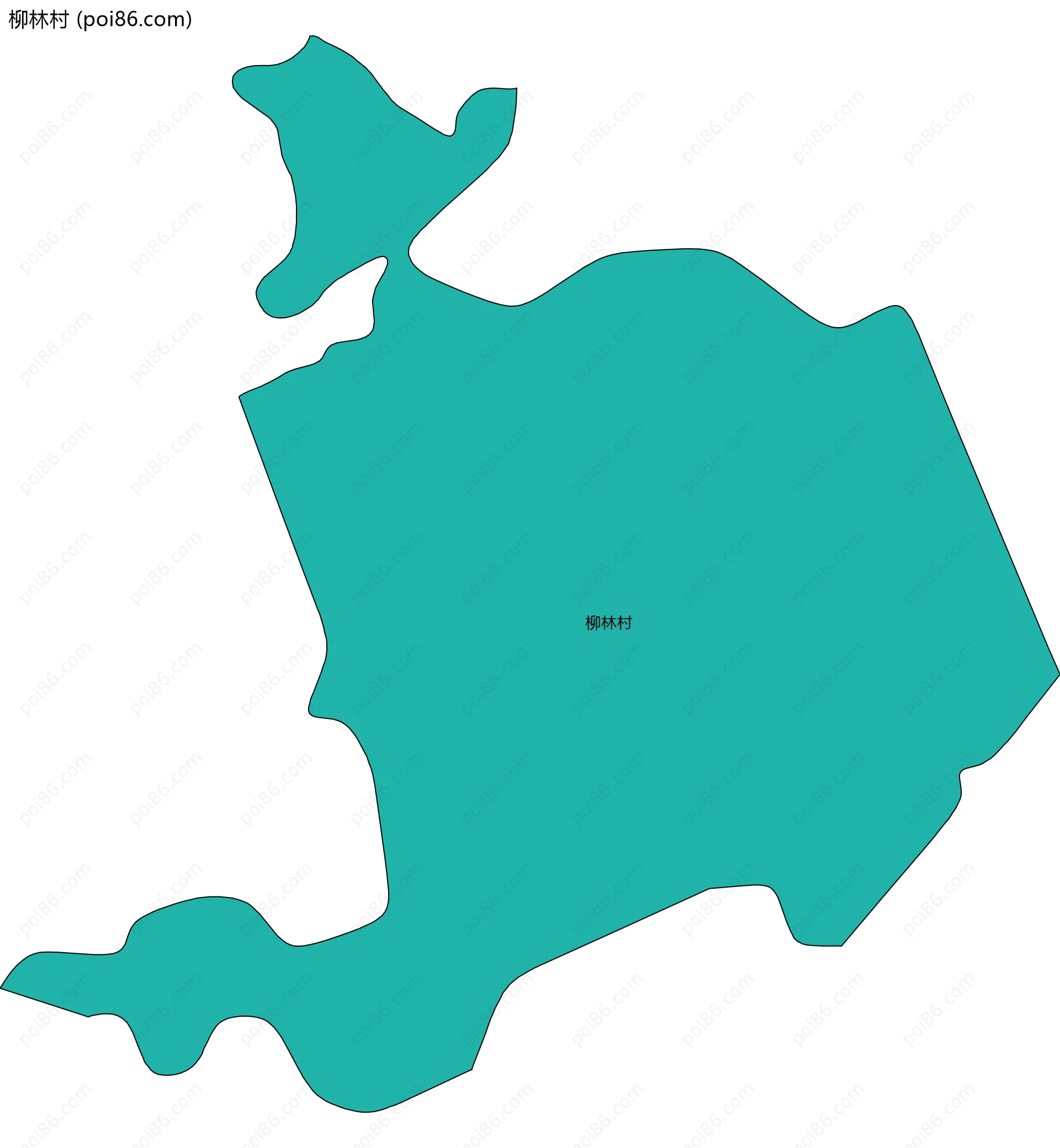 柳林村边界地图