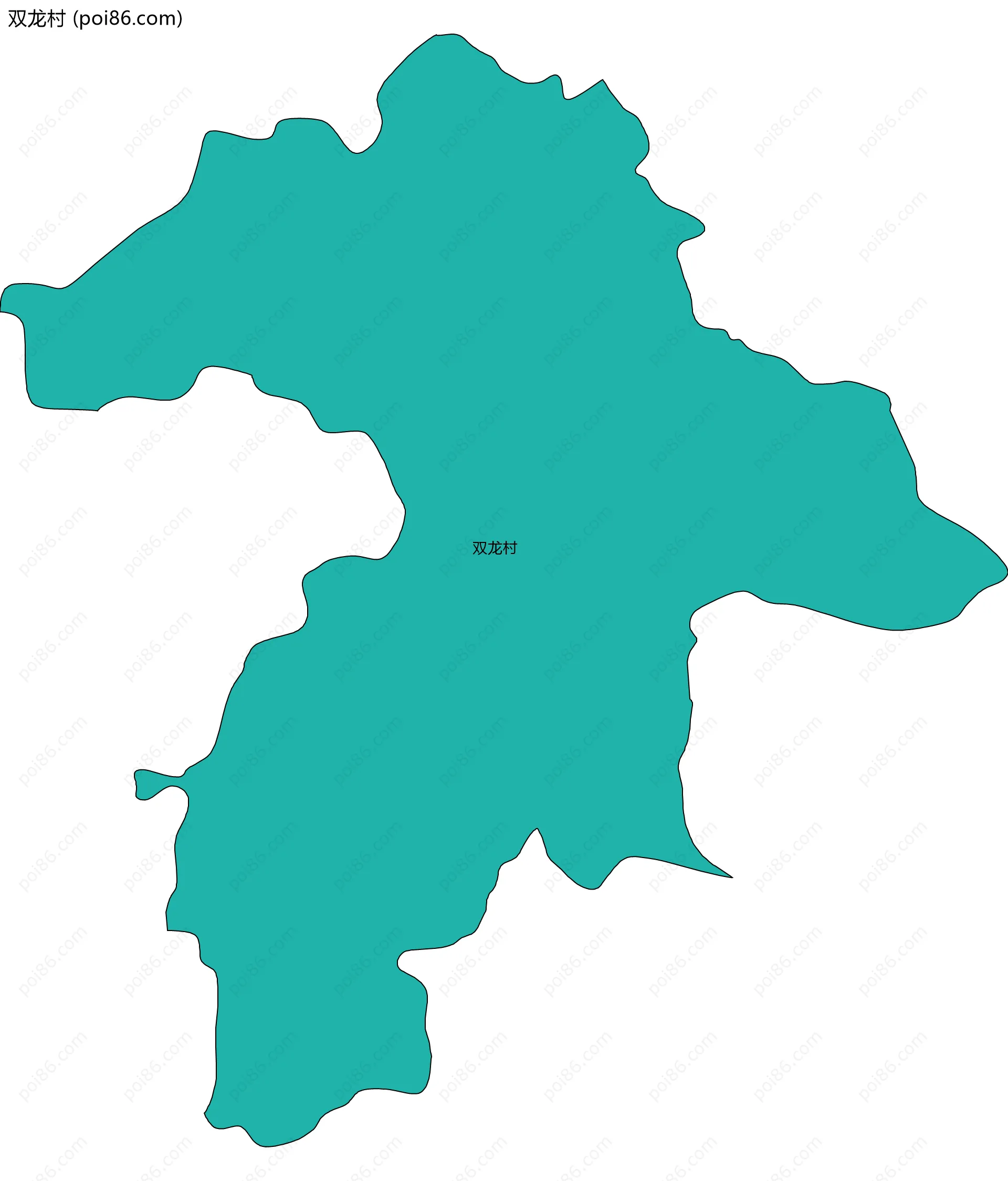 双龙村边界地图