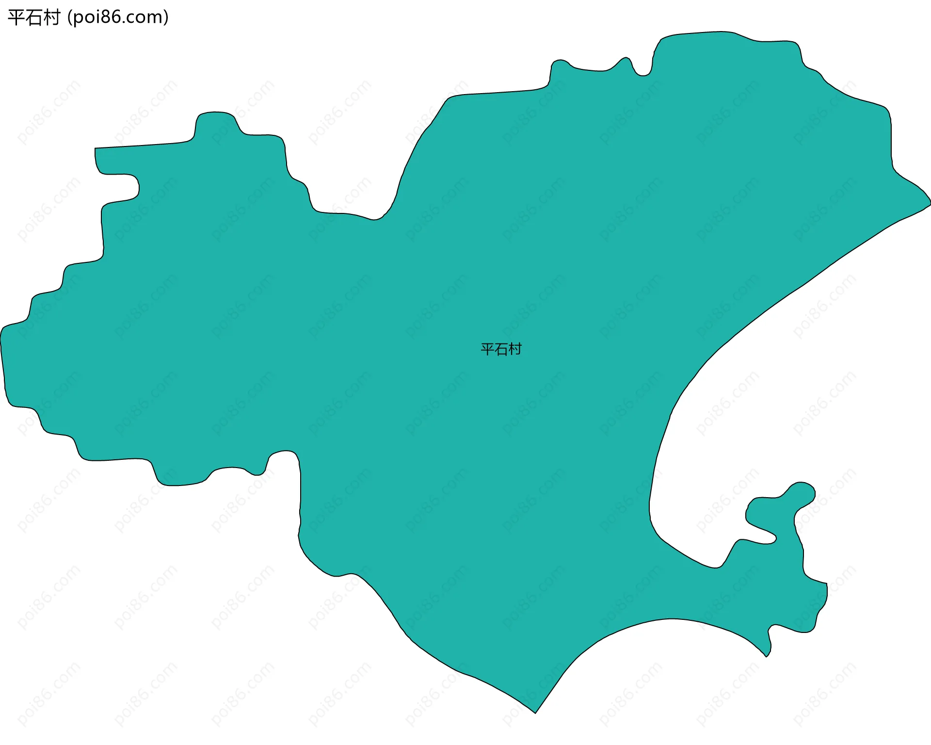 平石村边界地图
