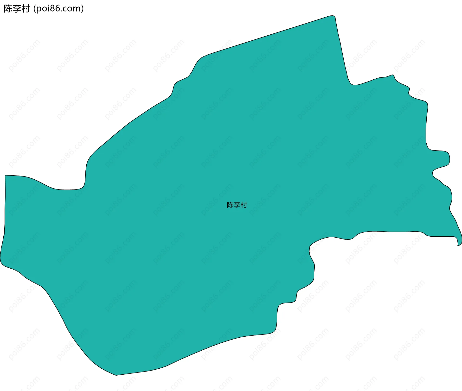 陈李村边界地图