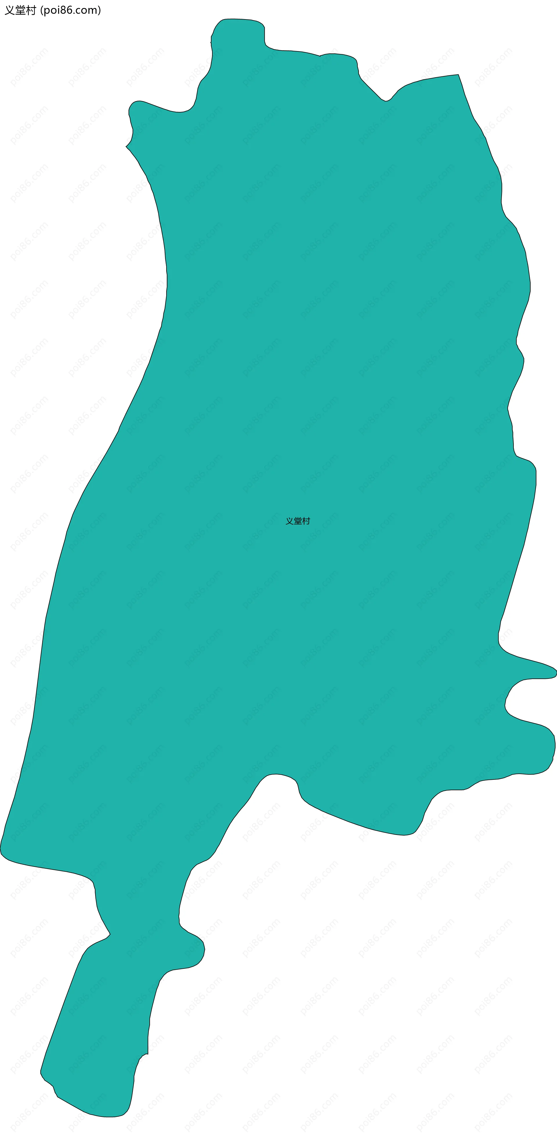 义堂村边界地图