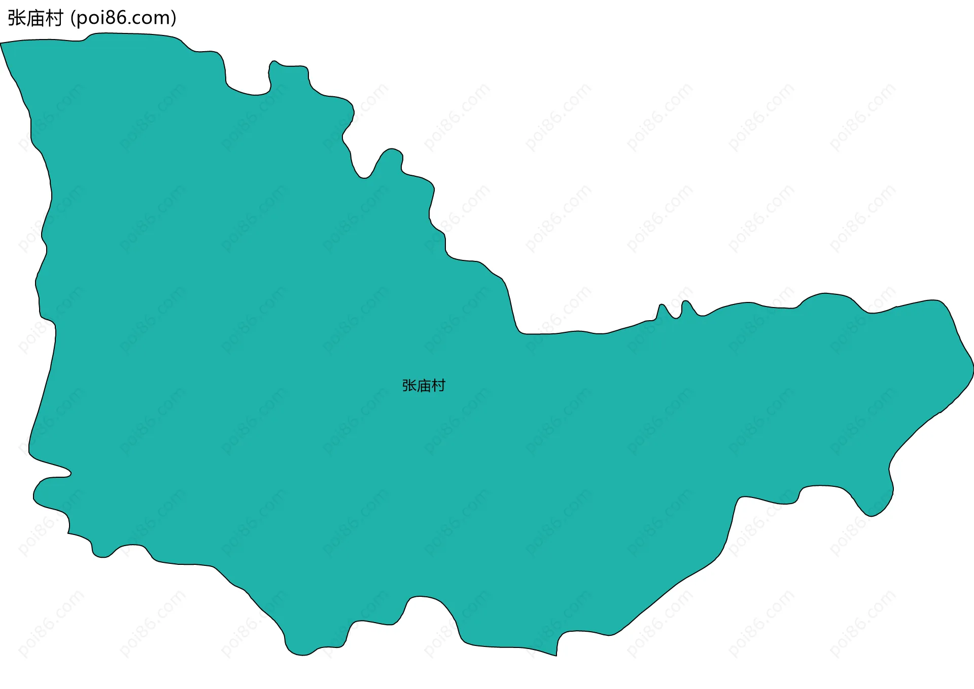张庙村边界地图