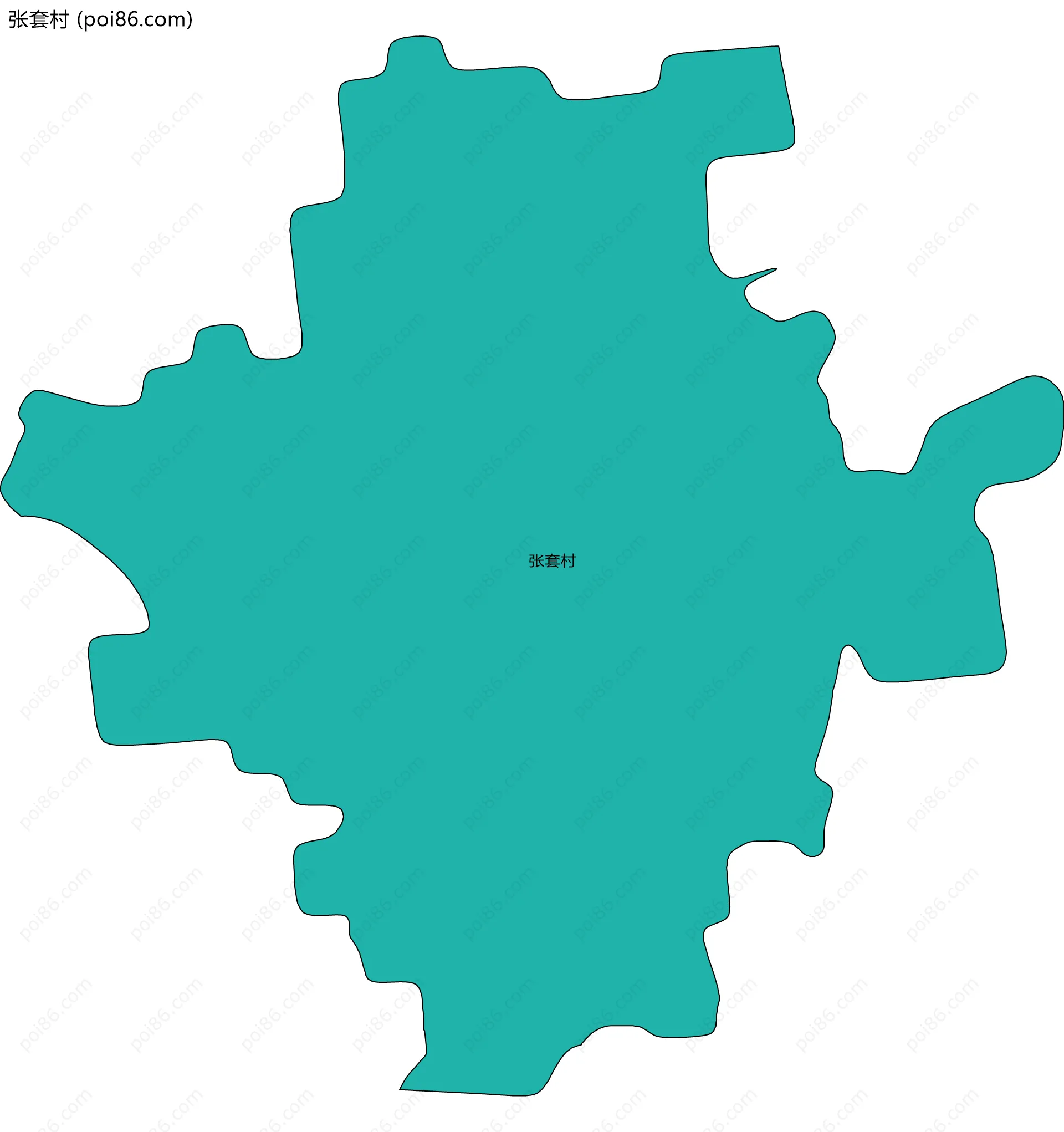 张套村边界地图
