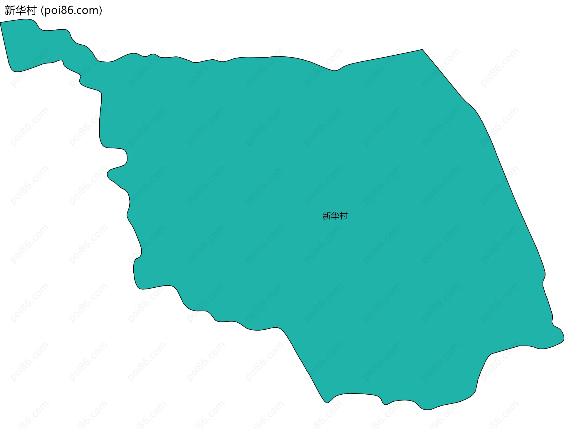 新华村边界地图