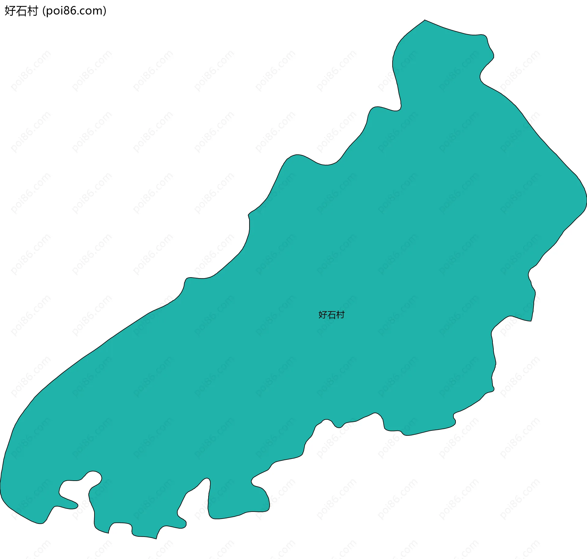 好石村边界地图
