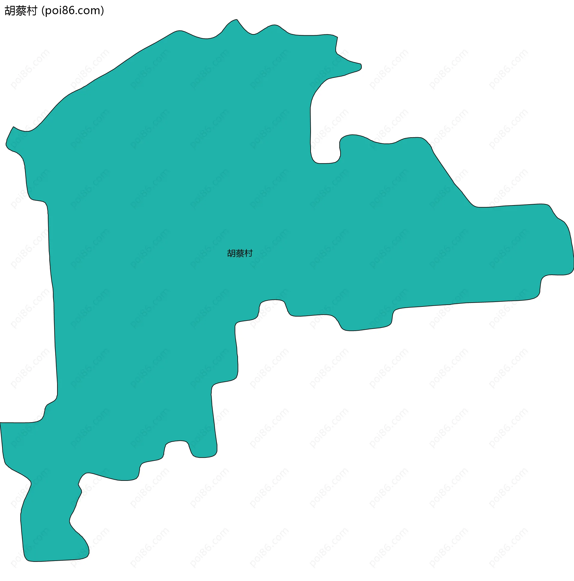 胡蔡村边界地图