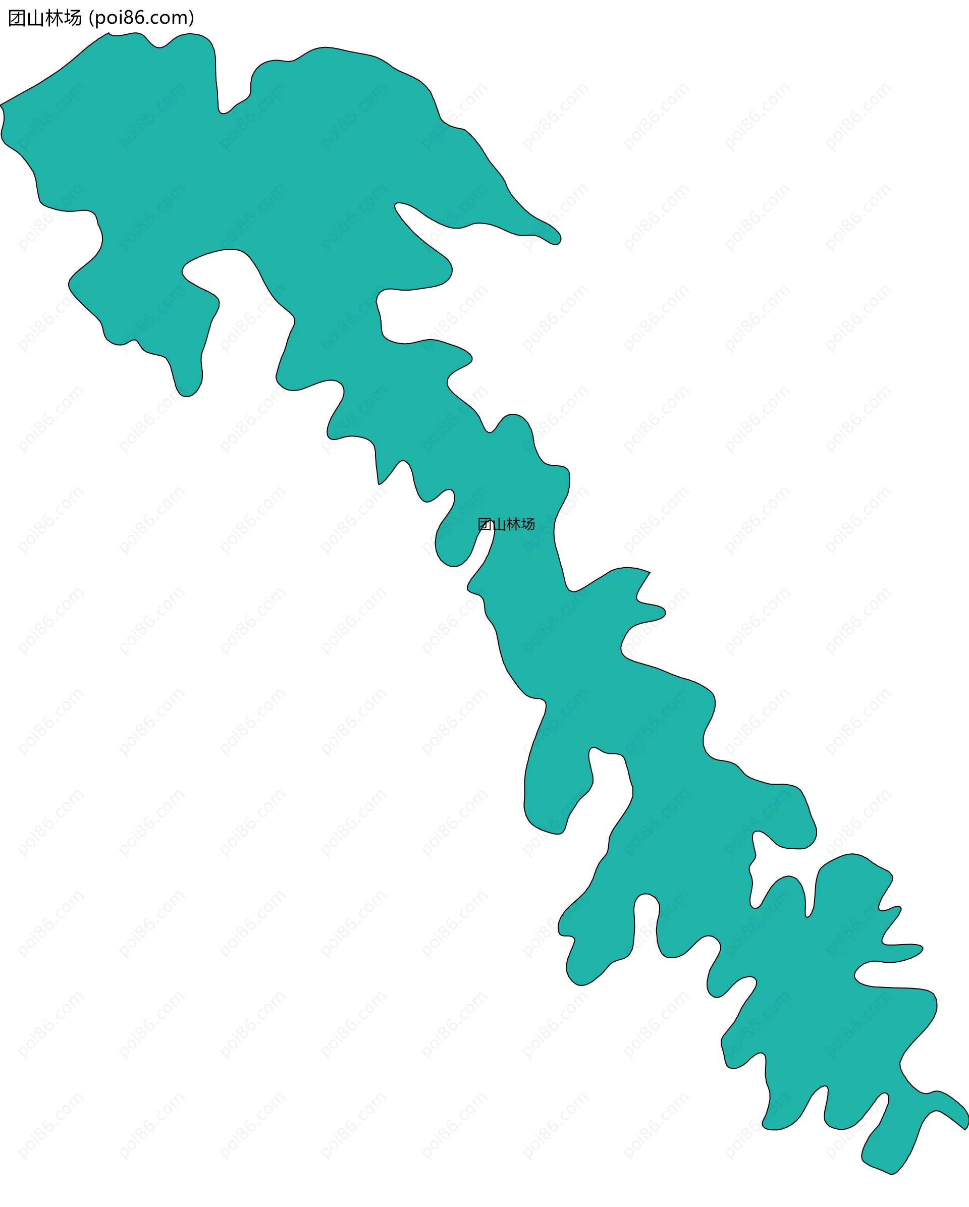 团山林场边界地图