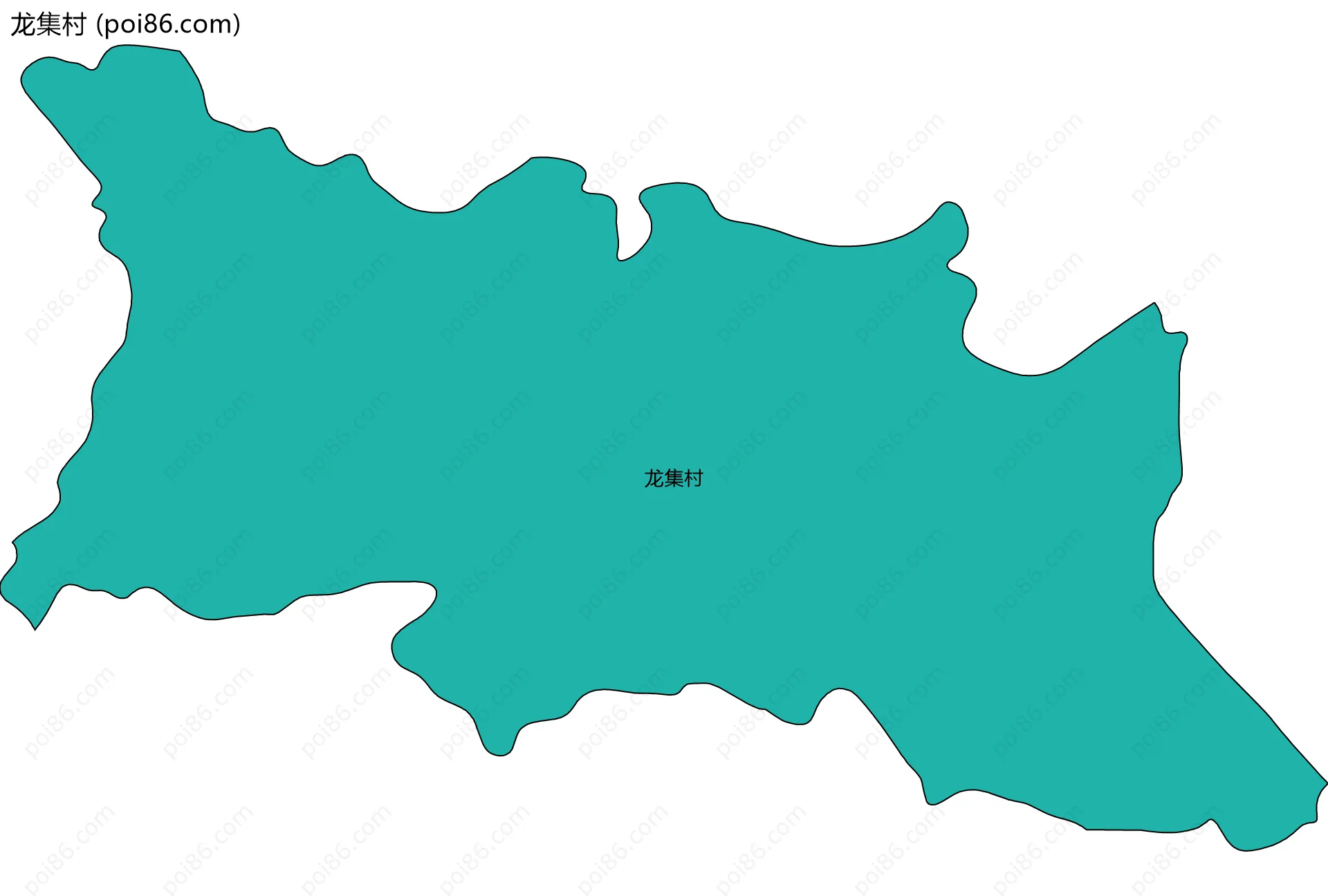 龙集村边界地图