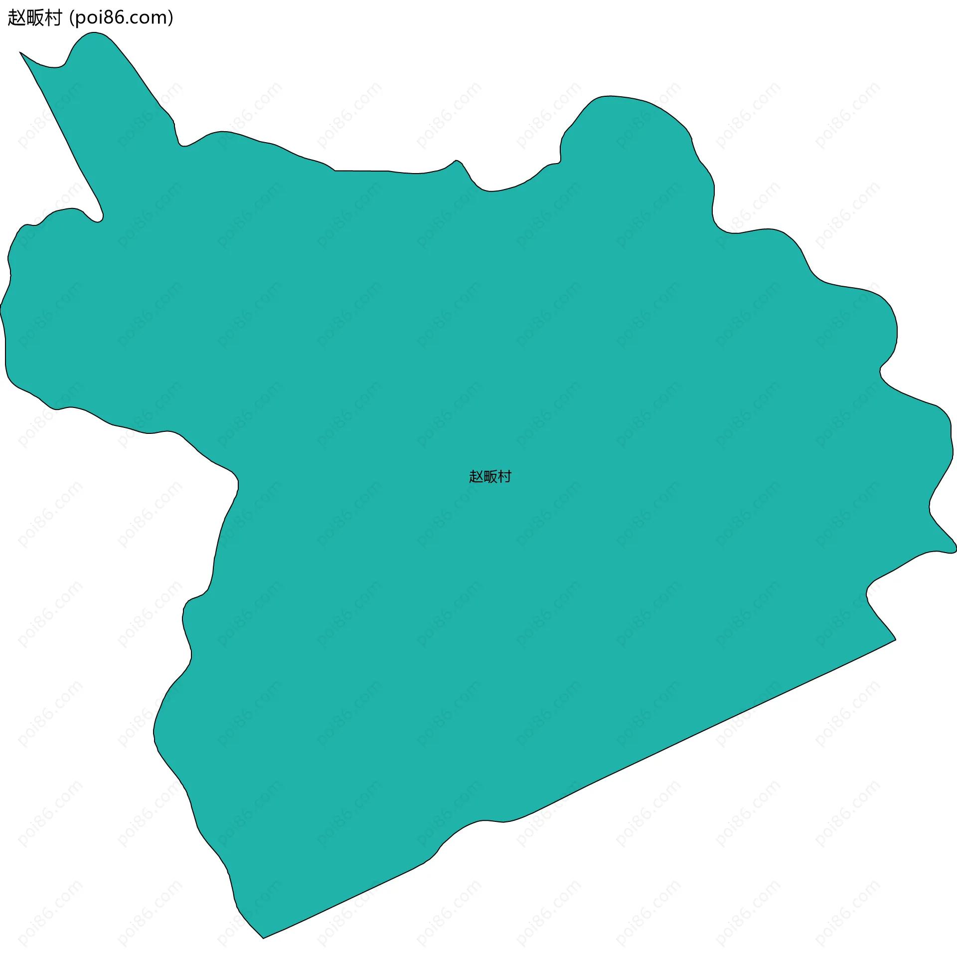 赵畈村边界地图