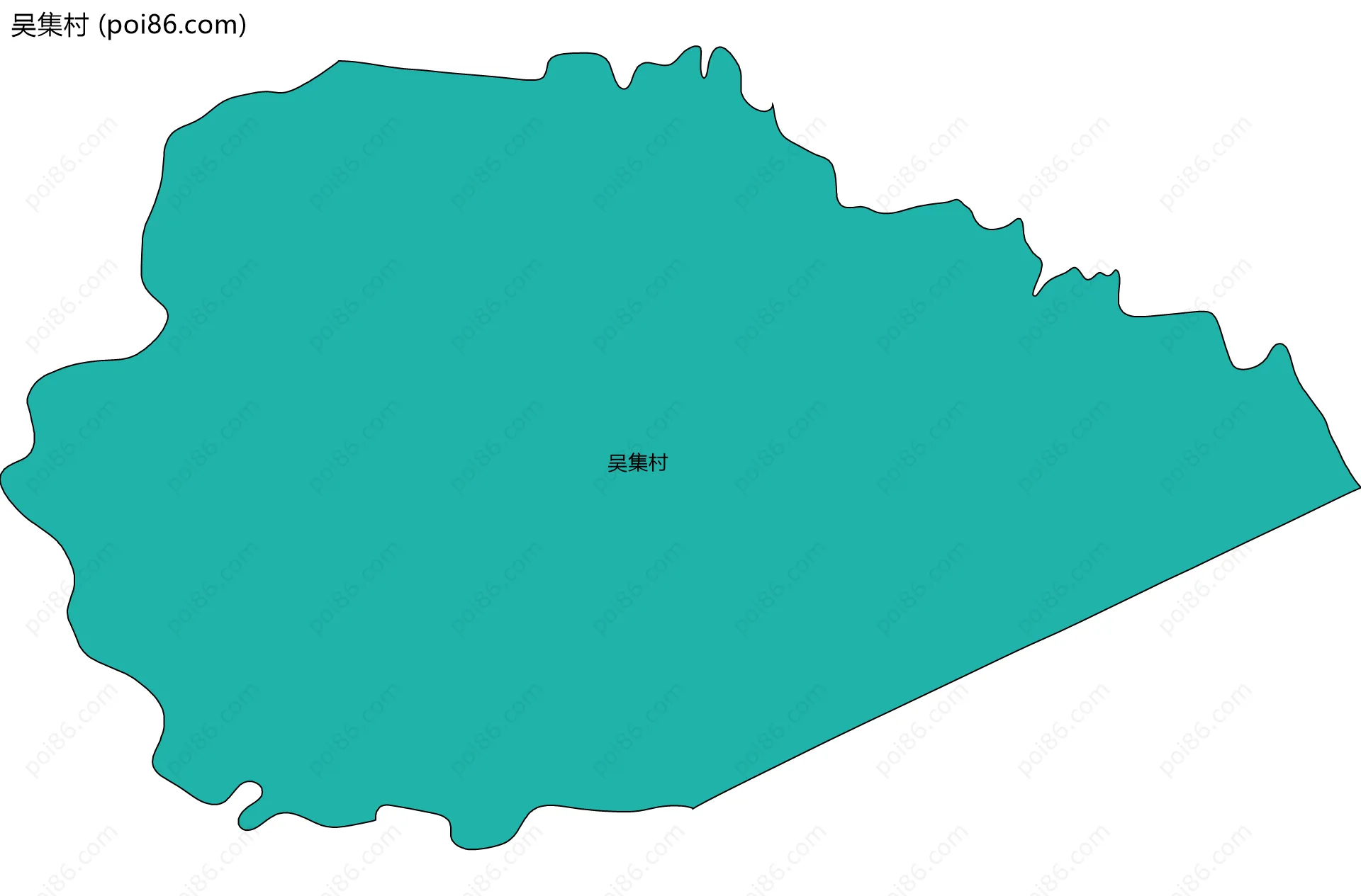 吴集村边界地图