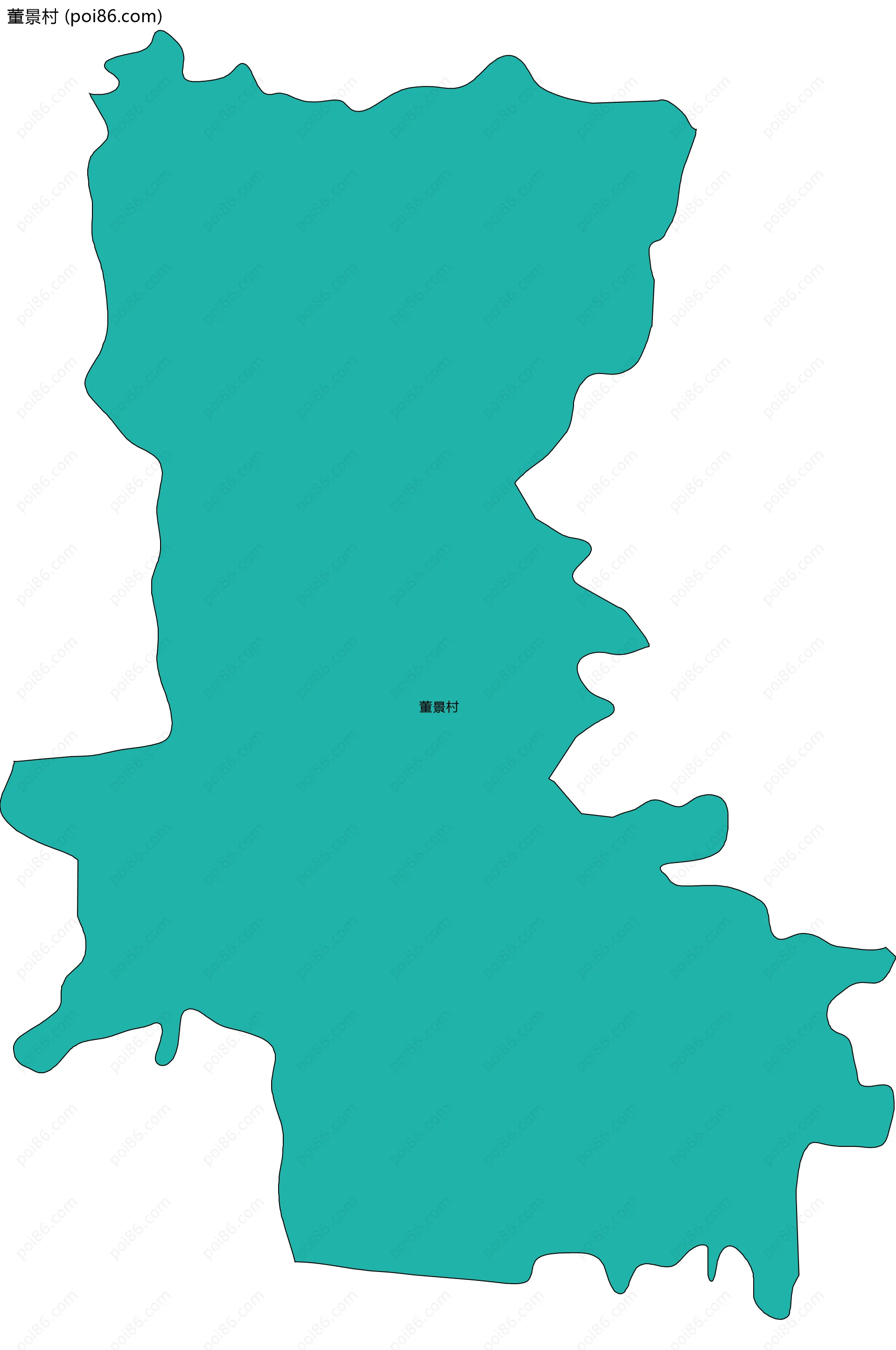 董景村边界地图