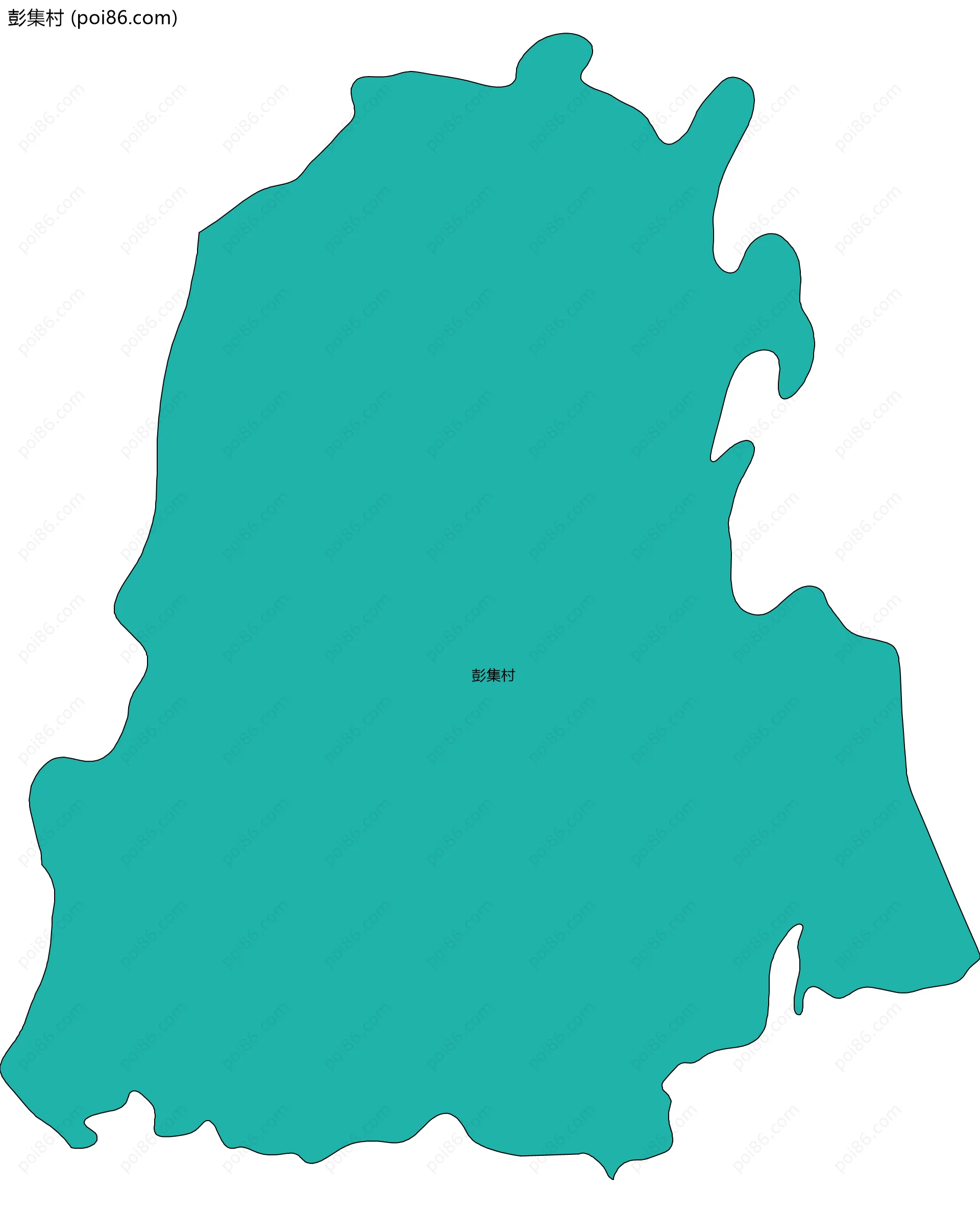 彭集村边界地图