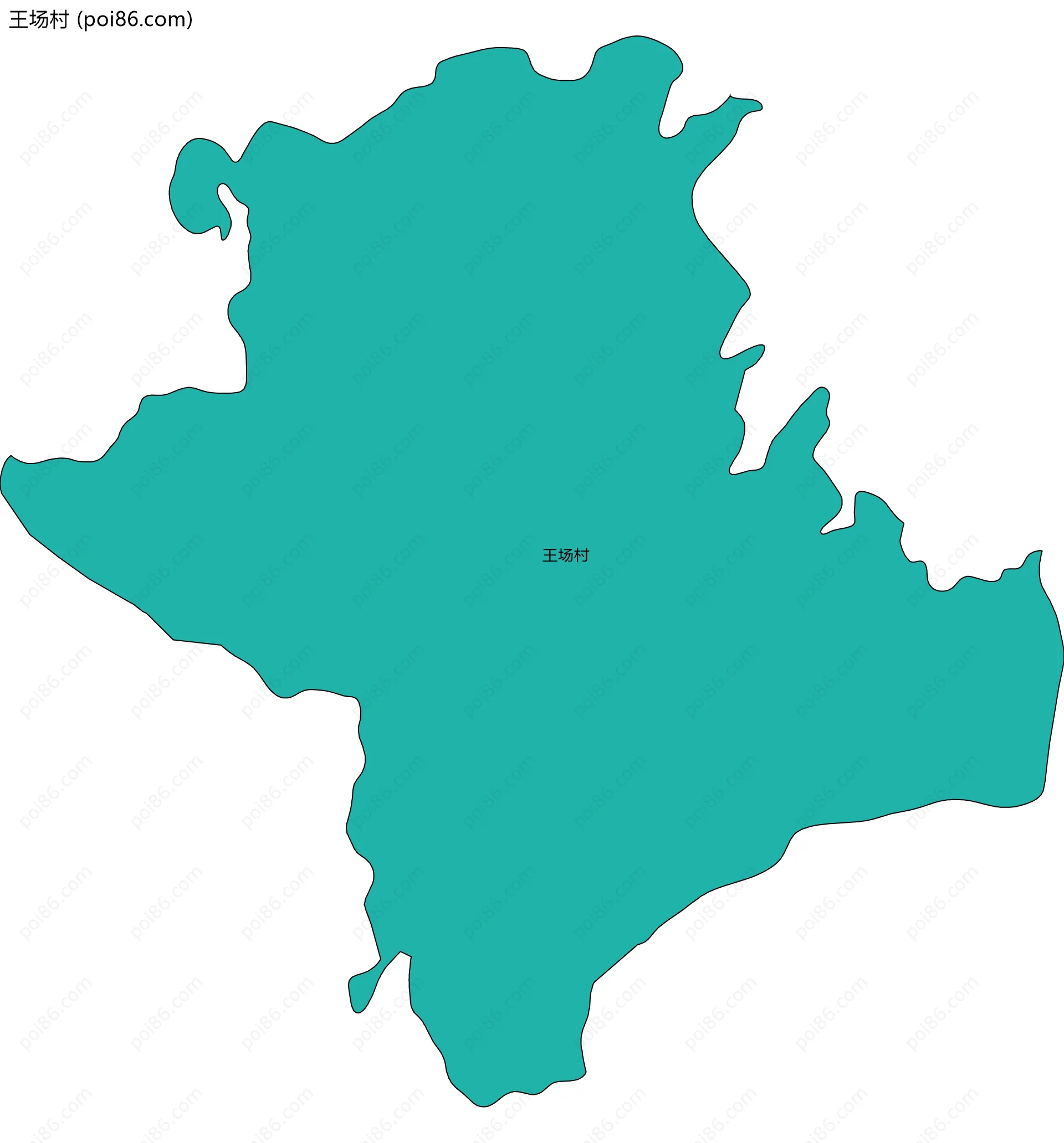 王场村边界地图