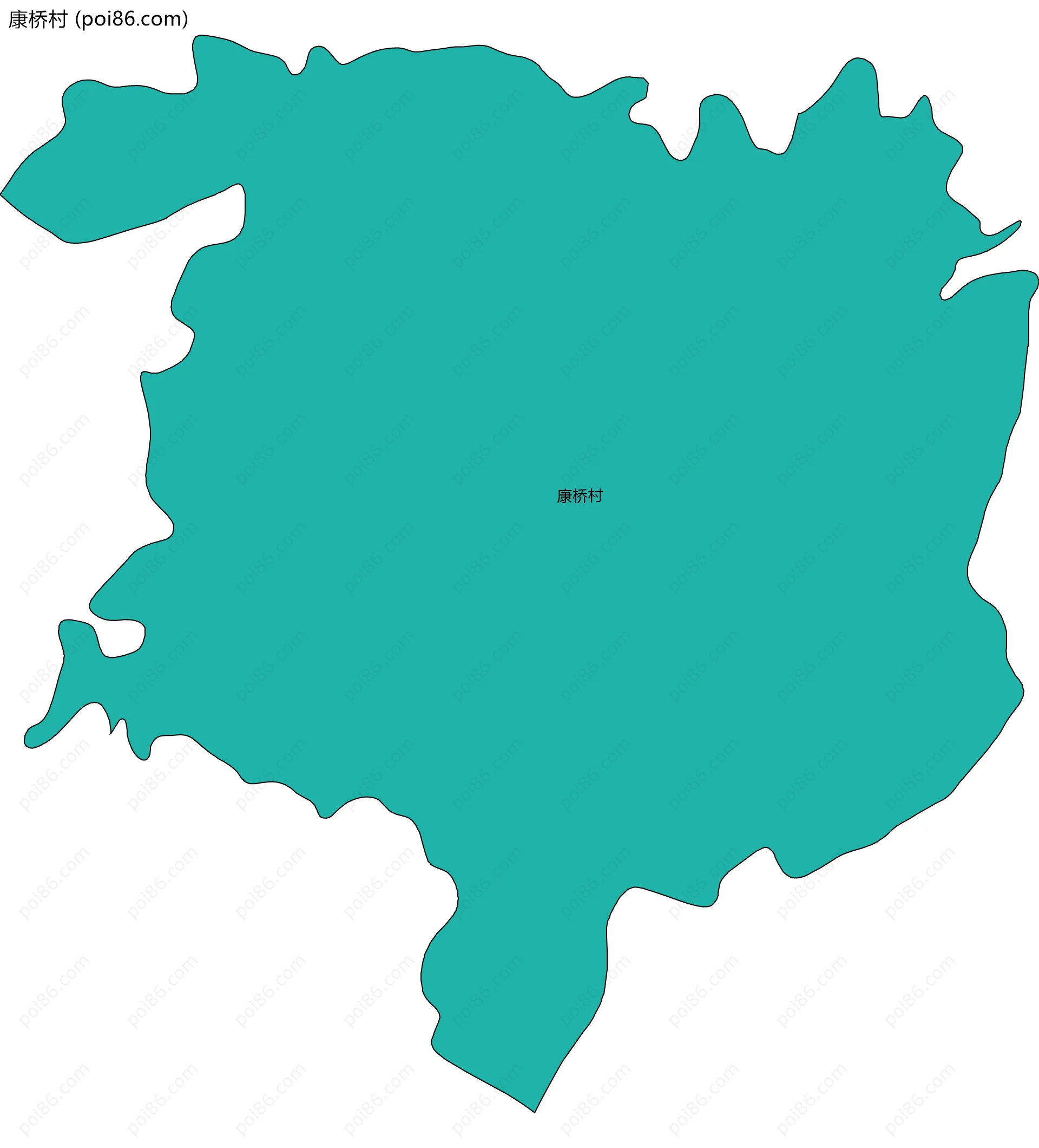 康桥村边界地图