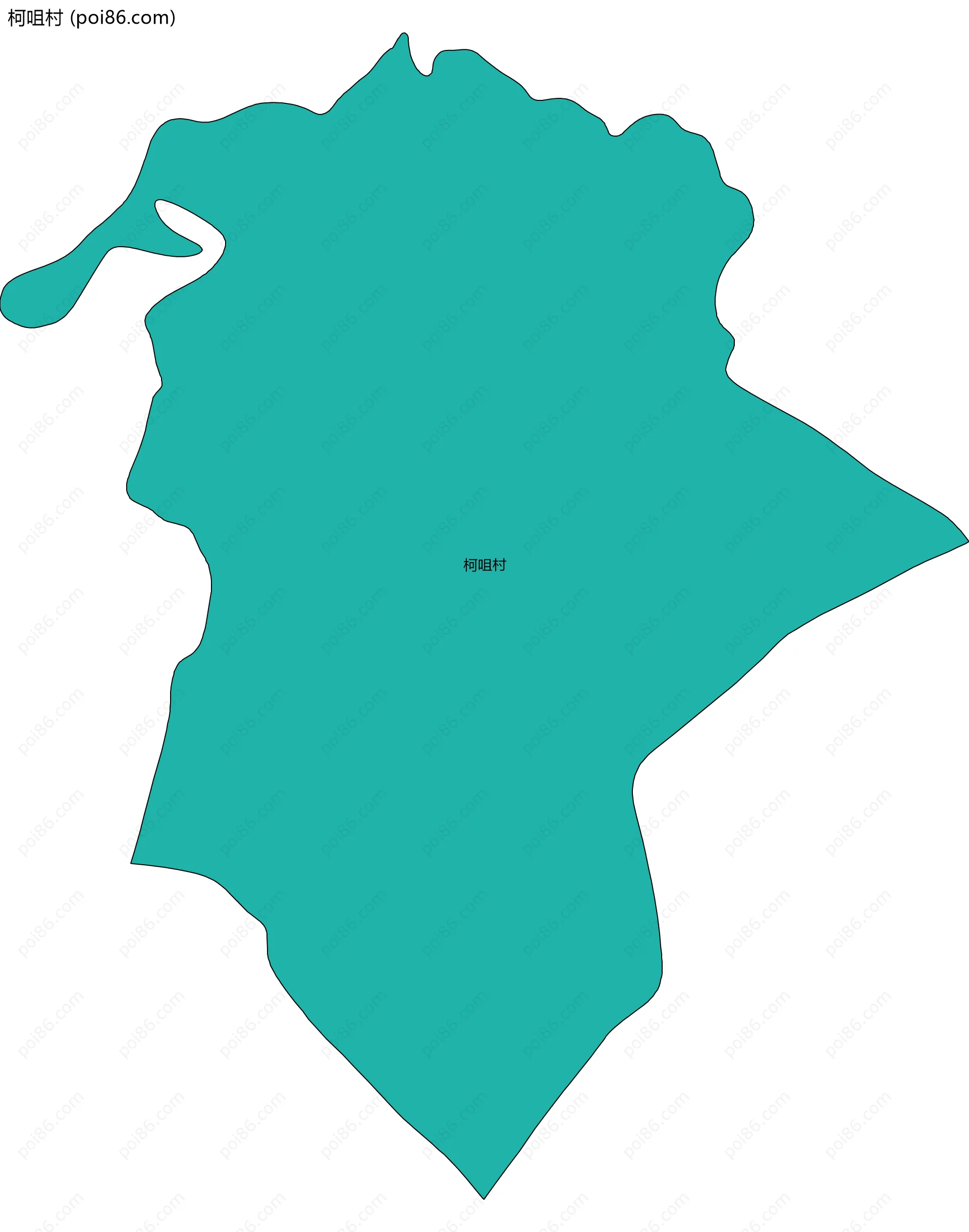 柯咀村边界地图