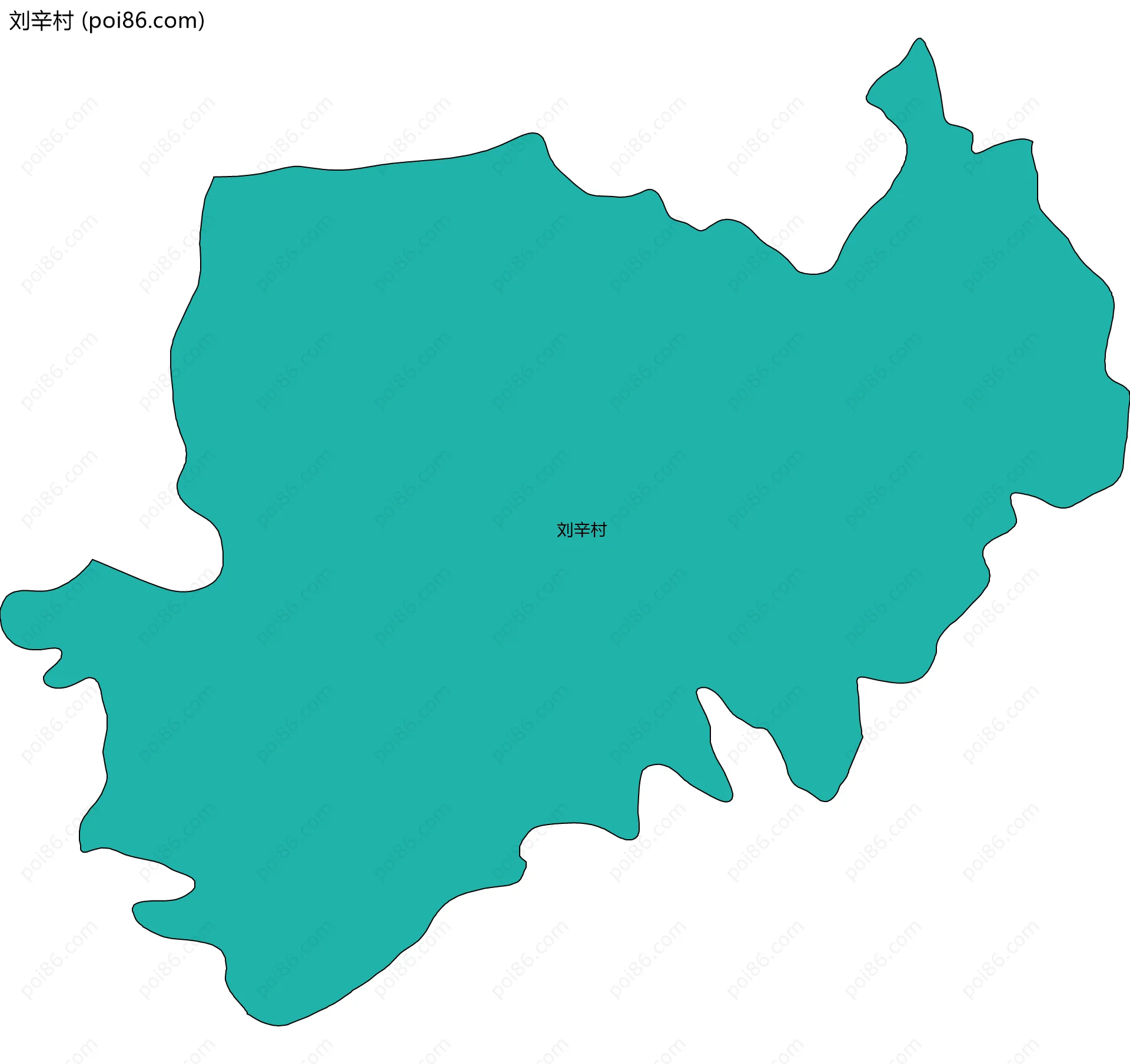 刘辛村边界地图