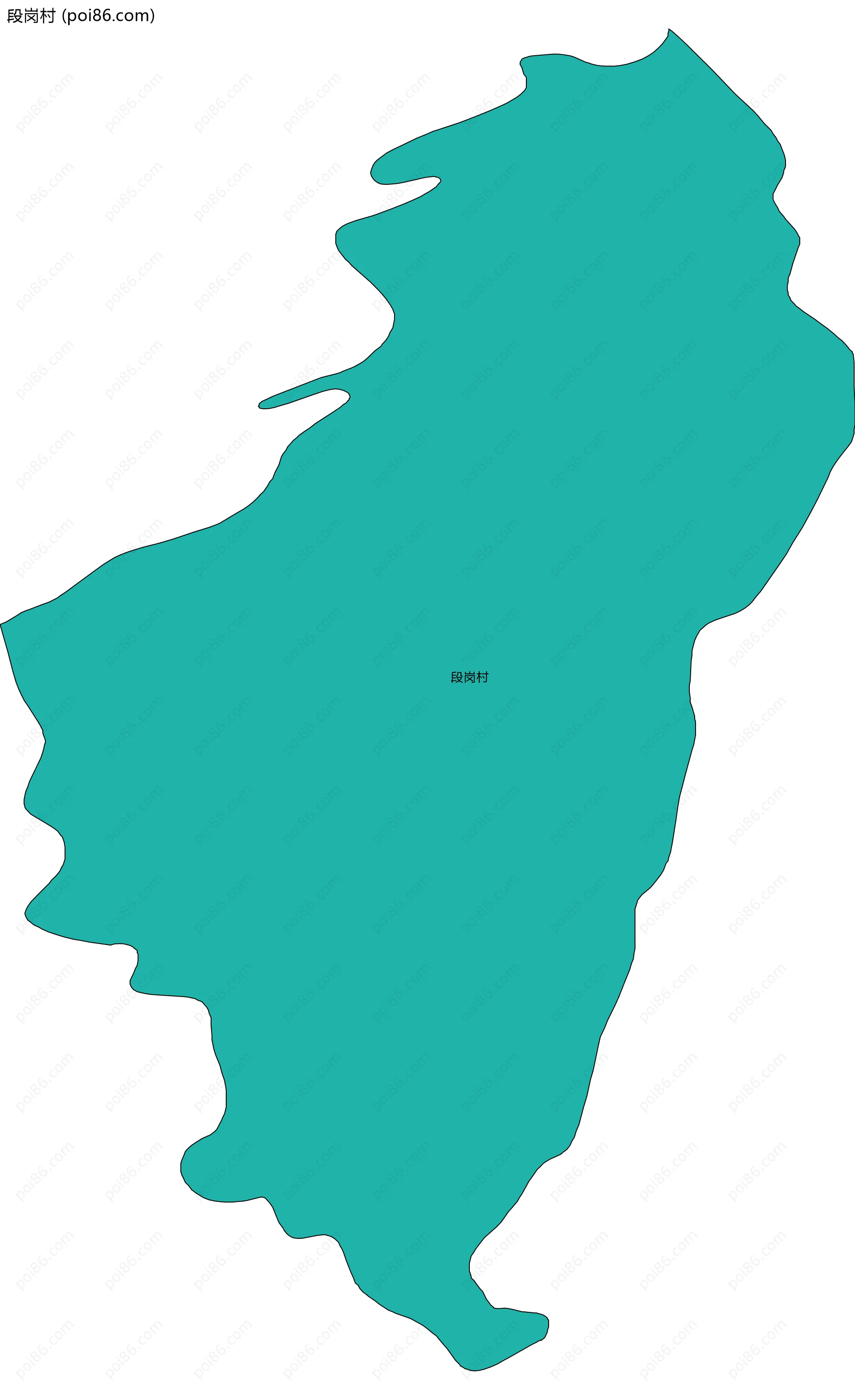 段岗村边界地图