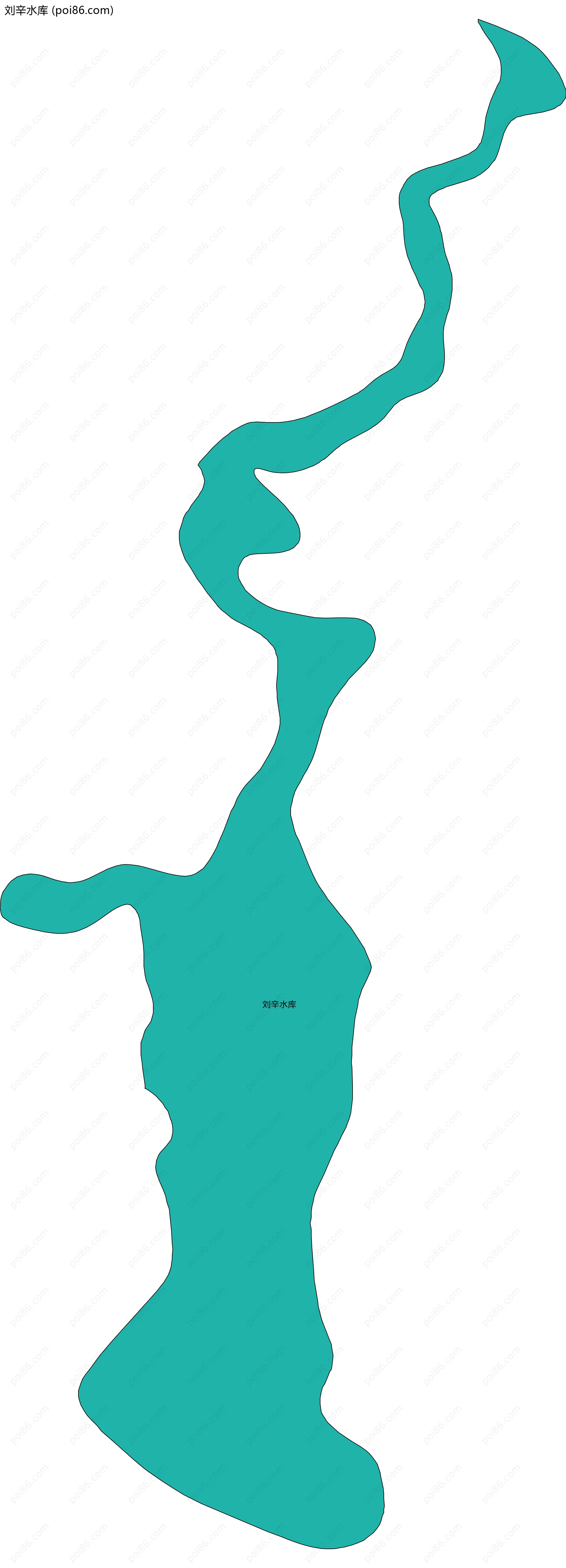 刘辛水库边界地图